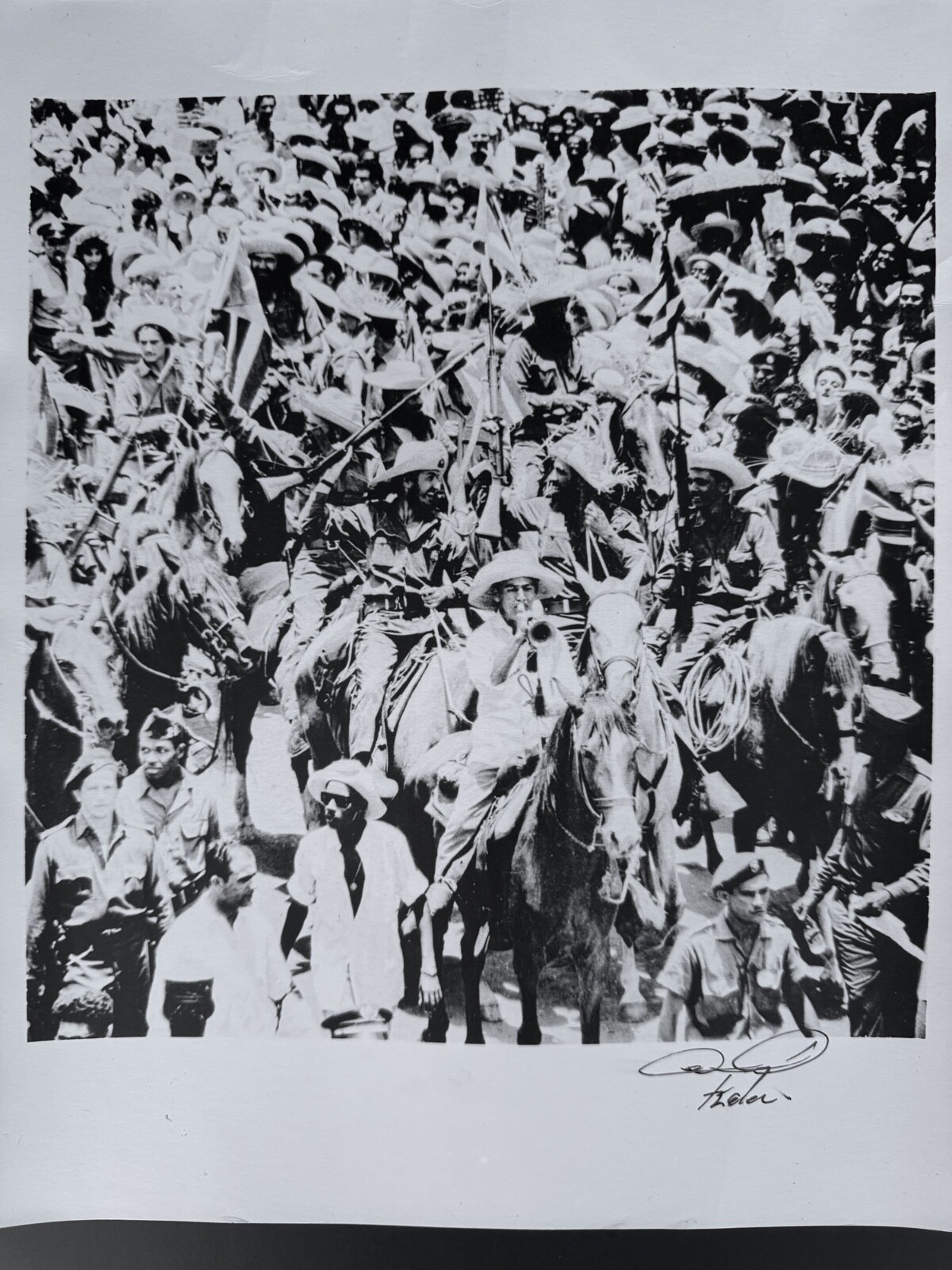 Title: Revolutionary Parade – Cuban Cavalry Celebration by Korda 1959 Habana