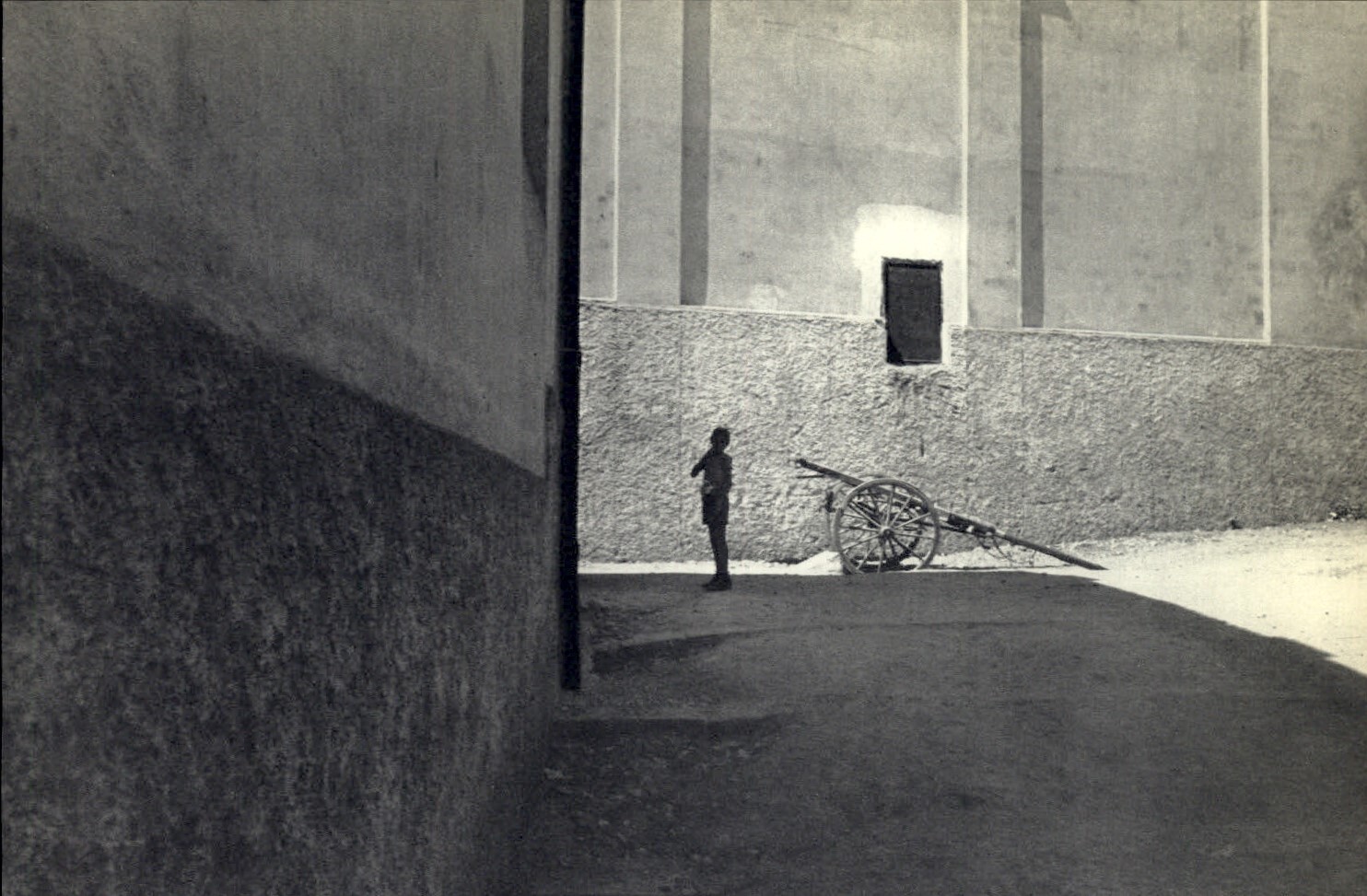 1952 Henri Cartier Bresson Salerno Italy 1933 Young Boy & Cart Art Photo