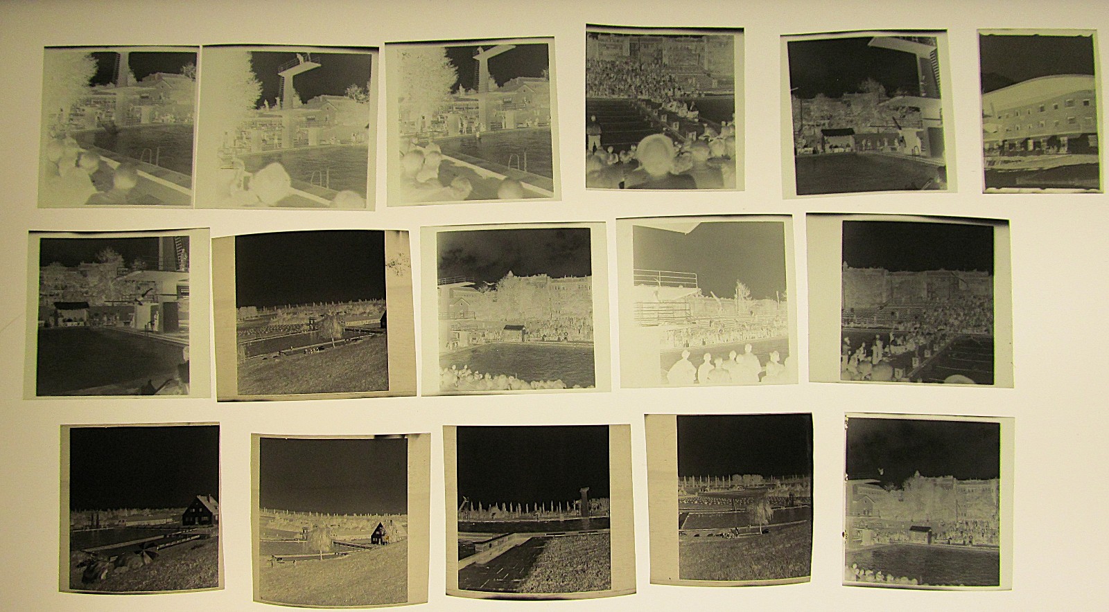 Hamburg? Free Swimming Pool Tower Jumping 16 x Genuine historical negatives
