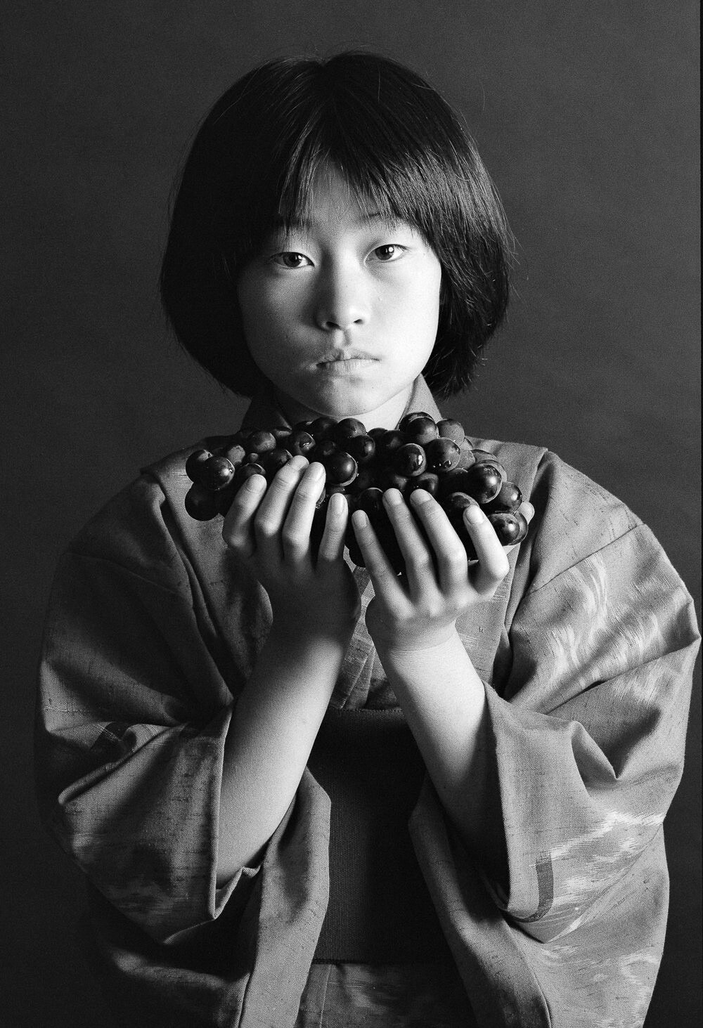Andy Katz Photograph GIRL WITH GRAPES Silver Gelatin Print B&W Signed 25/60