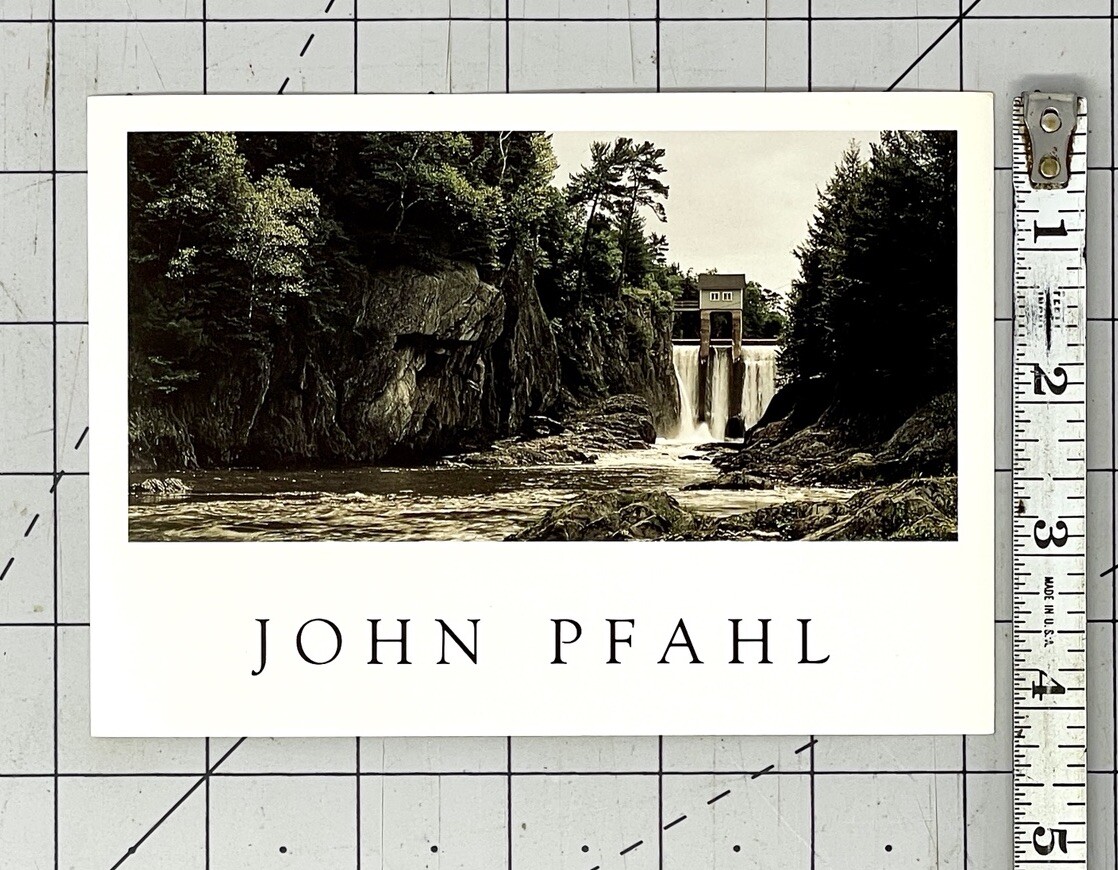 John Pfahl (1939-2020) Art Show Announcement Card 1992 Janet Borden Gallery