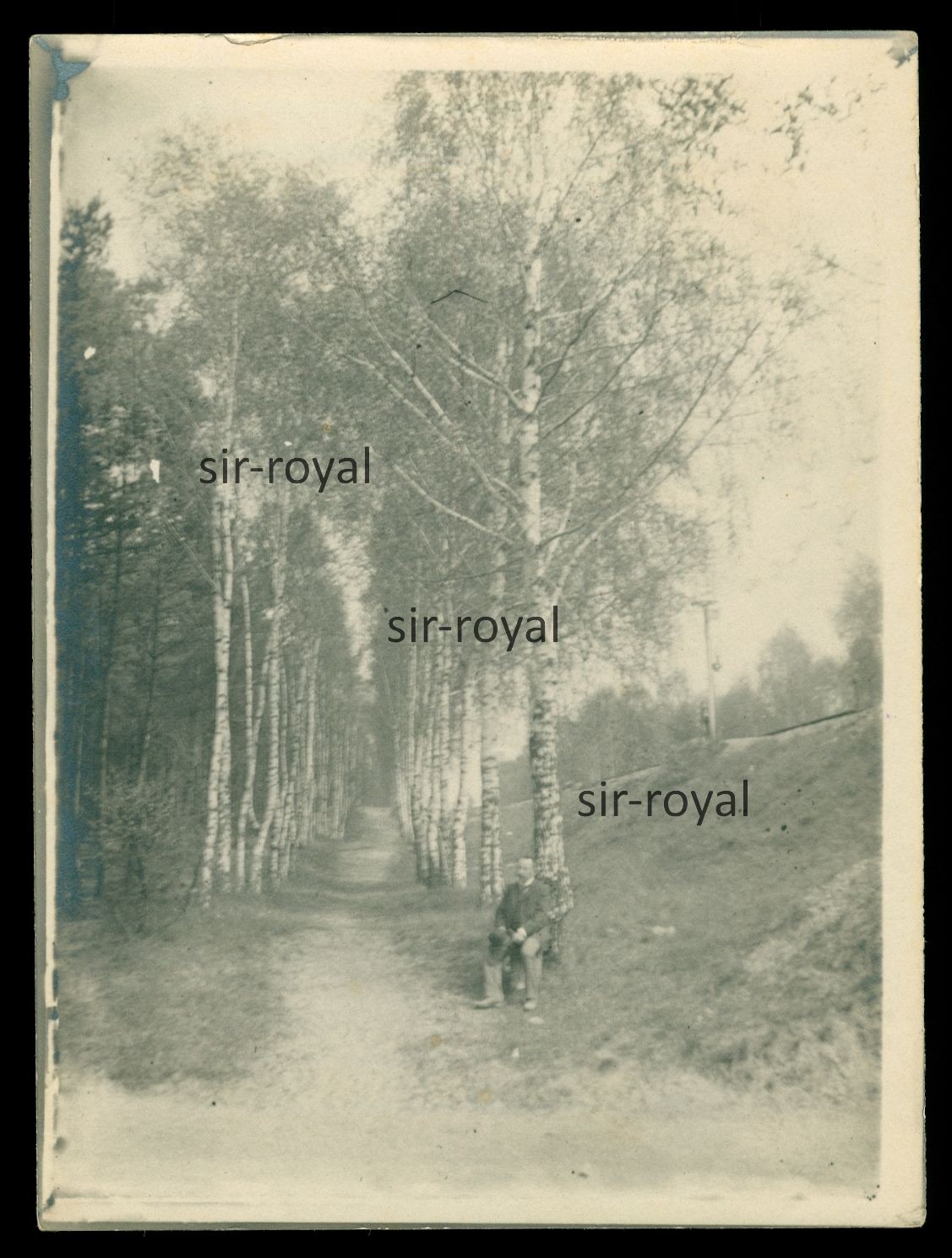 Potsdam Neubabelsberg 1903 – Man at the Railway Embankment – 1900s – Photo 9x12cm