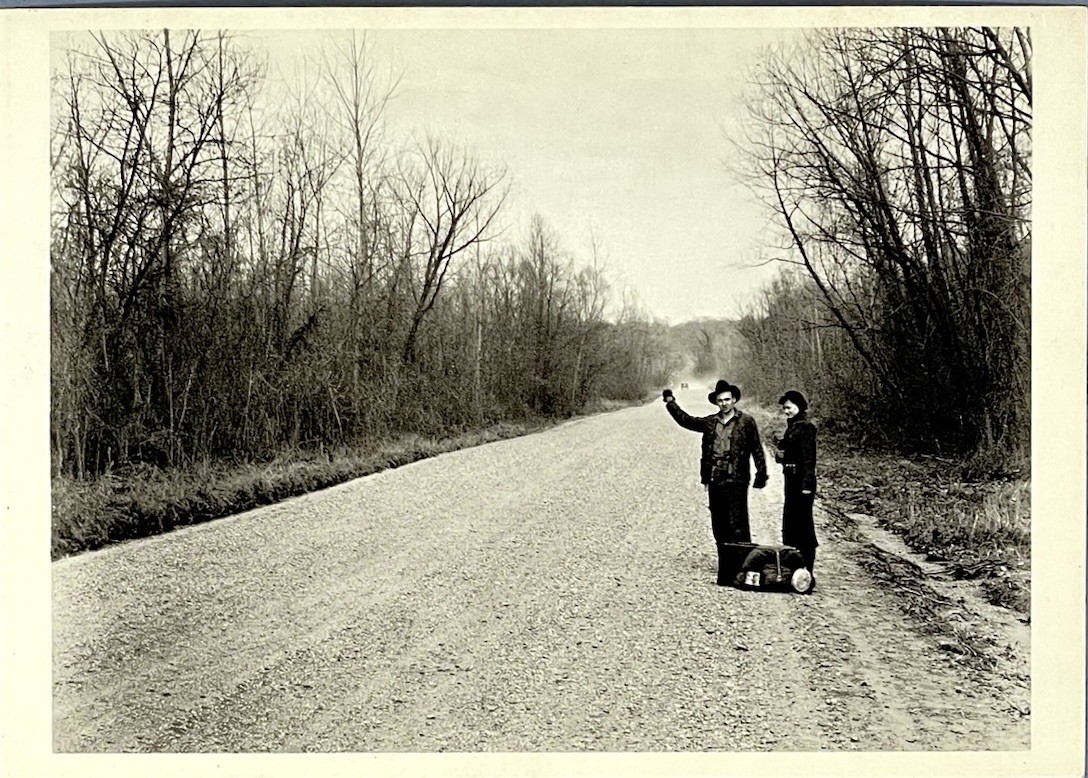 Walker Evans Art Photo Print Card – Hitchhikers Vicksburg Miss 1936 4.25”x6”
