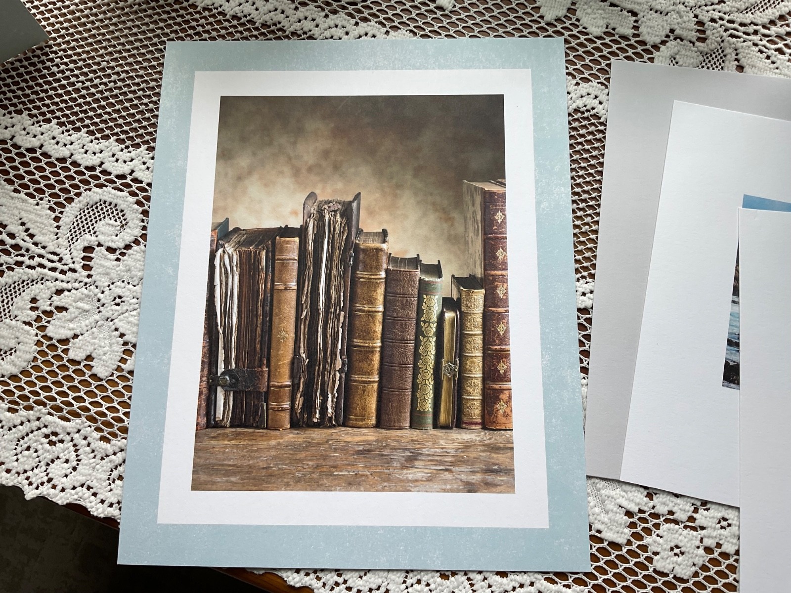 Art Photos on Card Stock. 8×10 ready to frame. Lot of 8 pieces, various themes.