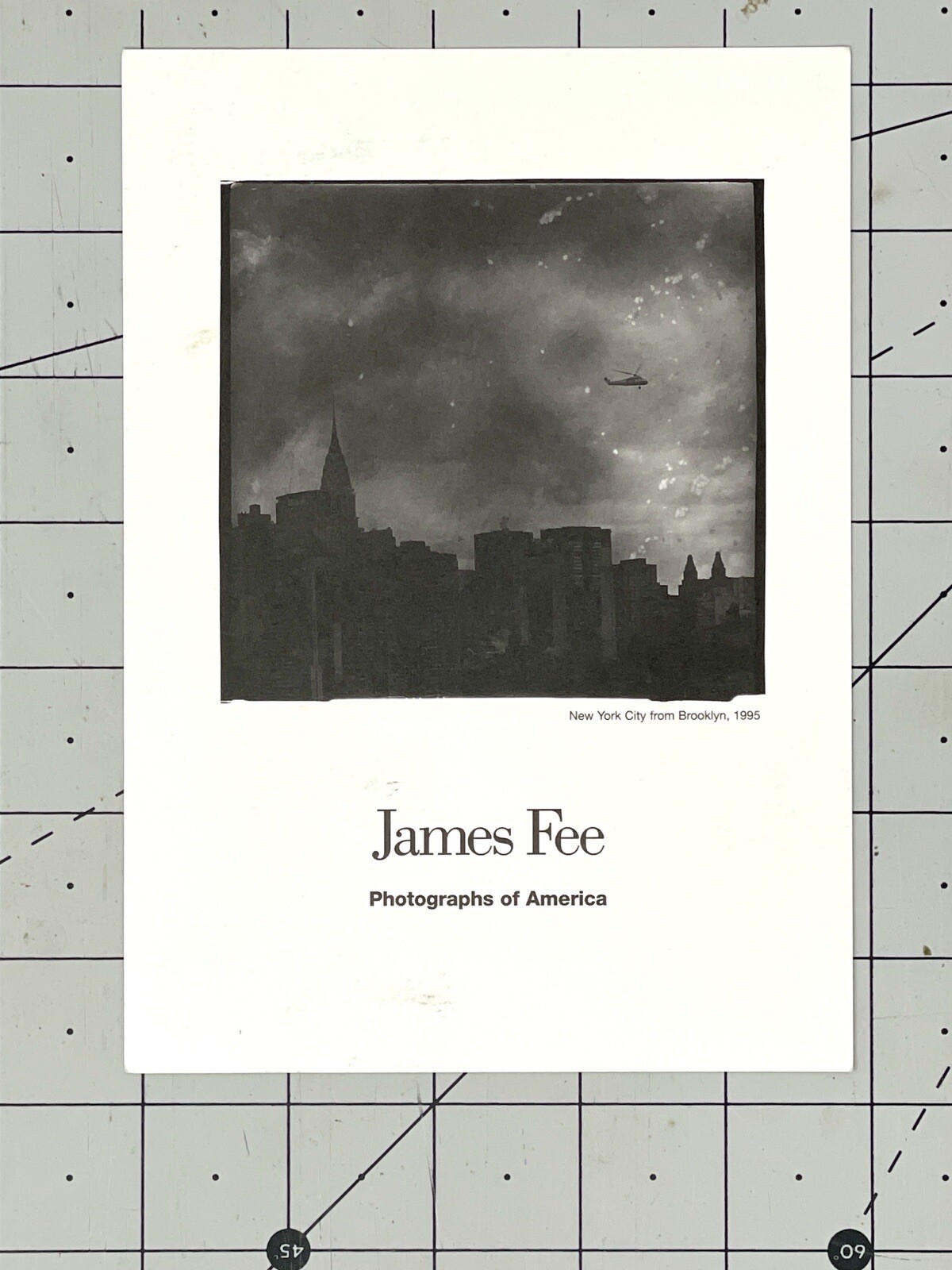 James Fee (1949-2006) Art Announcement Card 1997 – Photographs Of America