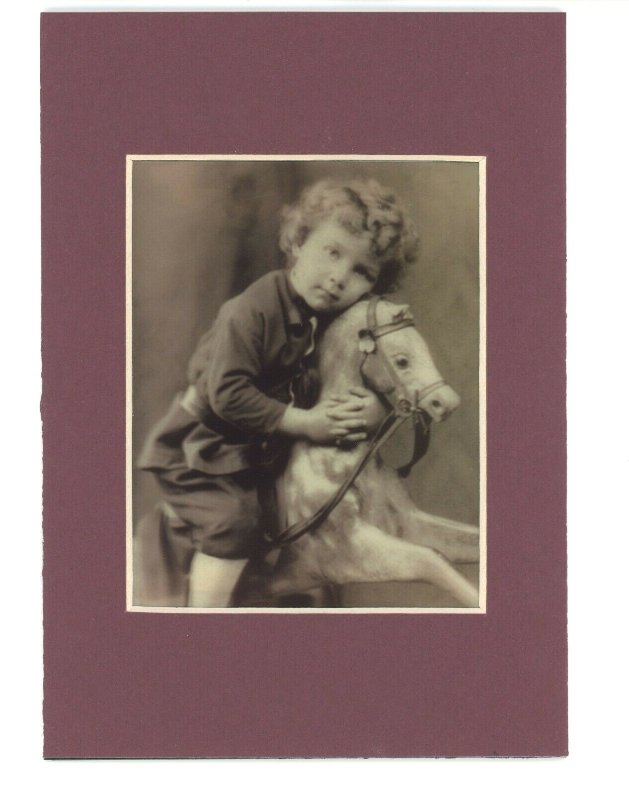 No Reins Does Johnnie Need 1897 3-d Photo Reprint Stereographic Arts 5×7 Child