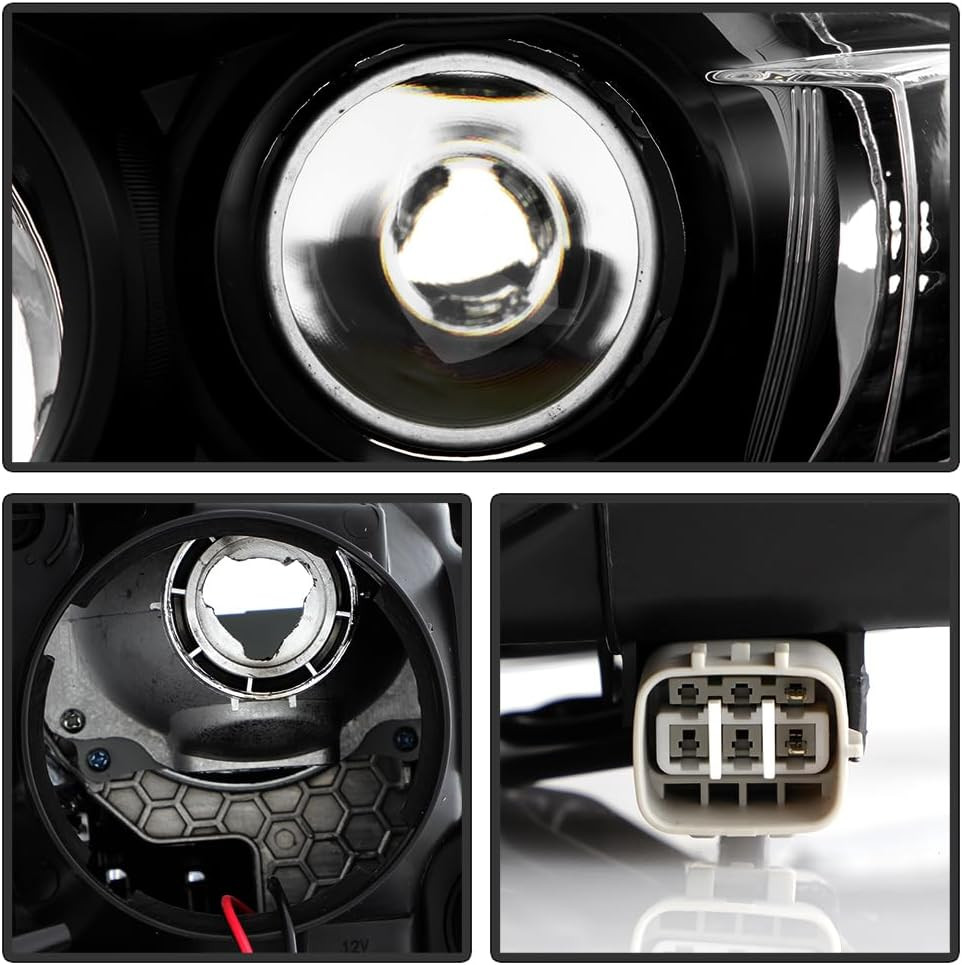 – for 2017 2018 2019 Toyota Highlander LE|XLE Factory Style Black Projector Head
