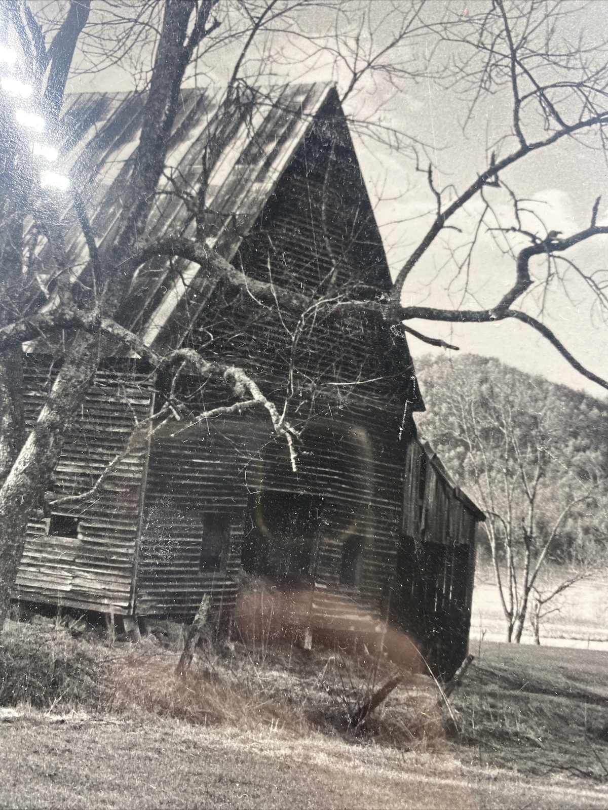 VTG Photography Artwork Weathered Barn Rustic Matted Wall Art 92’- Signed