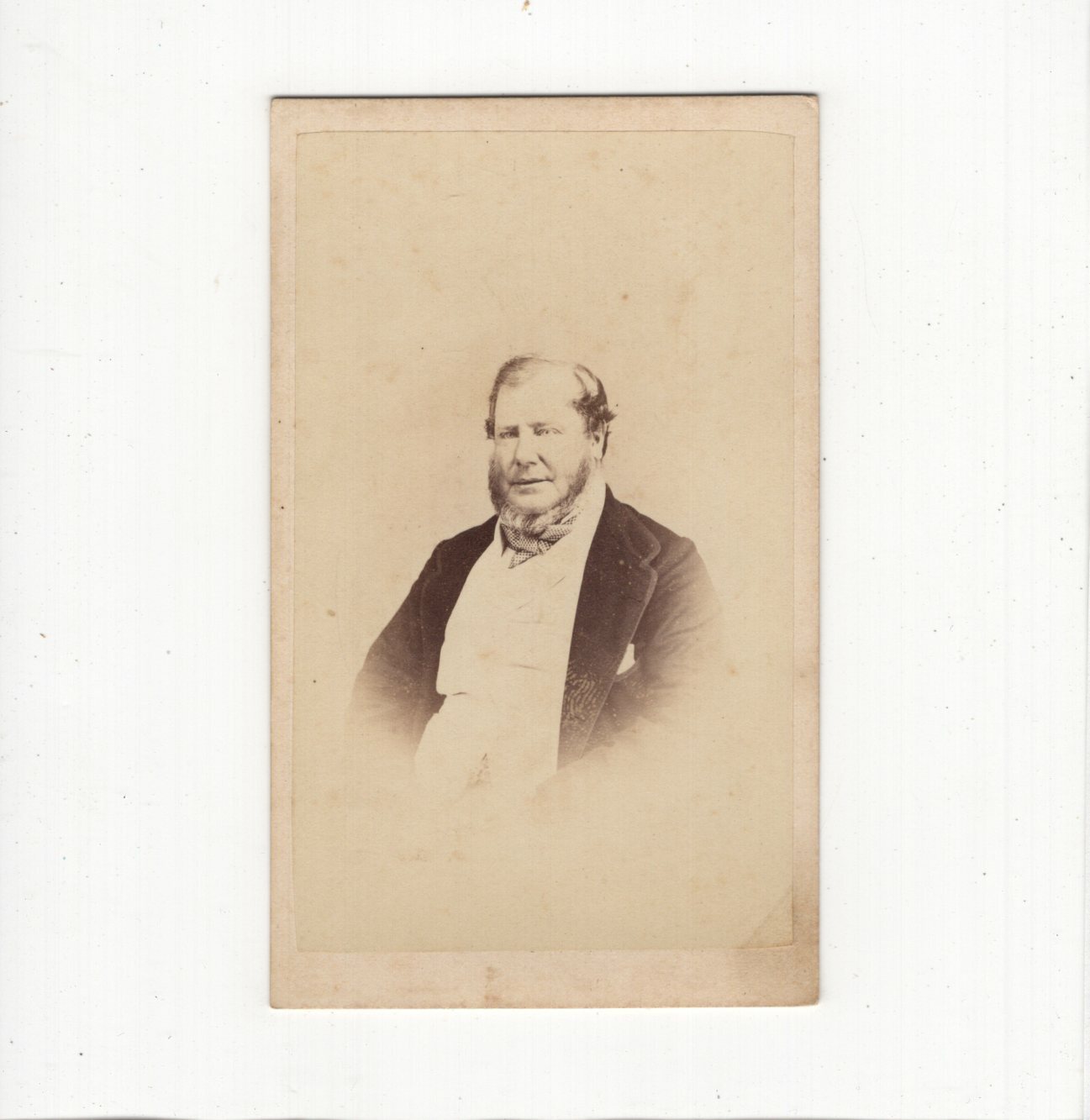 CDV Photo Male Portrait – Cape Town South Africa / Cape Town South Africa 1860s