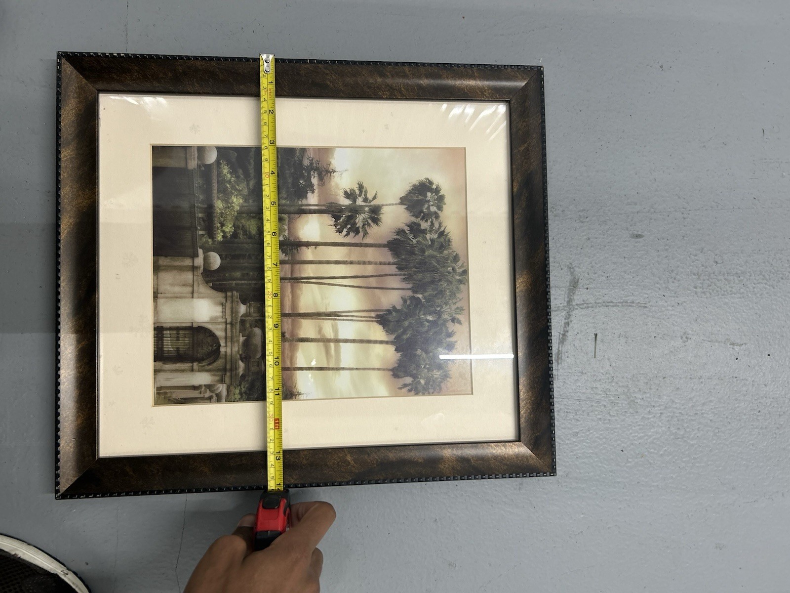 Vintage Serene Palms Framed Photograph Palms View by John Bilecky Vintage Art