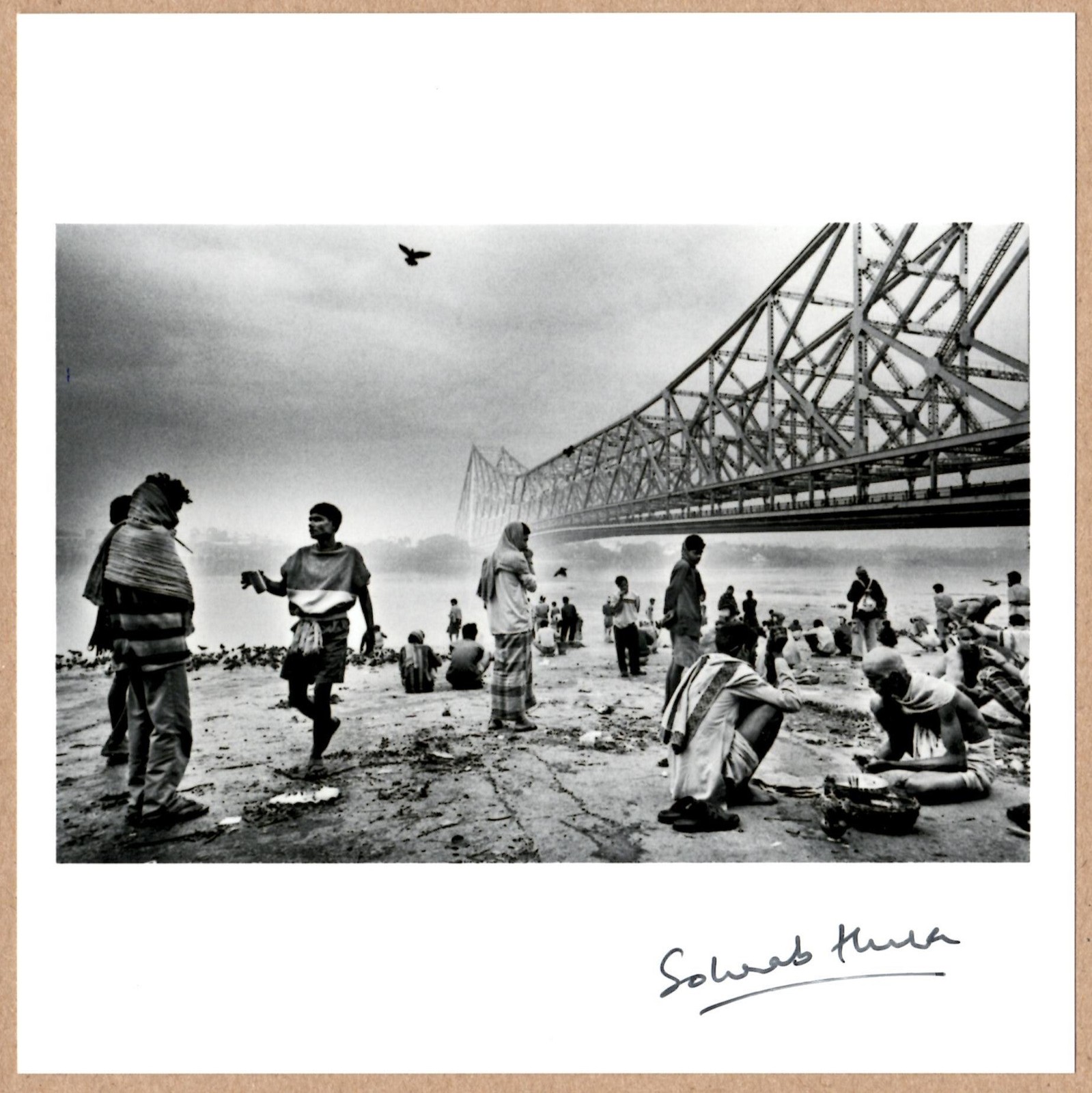 SIGNED SOHRAB HURA HOWRAH BRIDGE INDIA- 6 x 6 MAGNUM ARCHIVAL PRINT