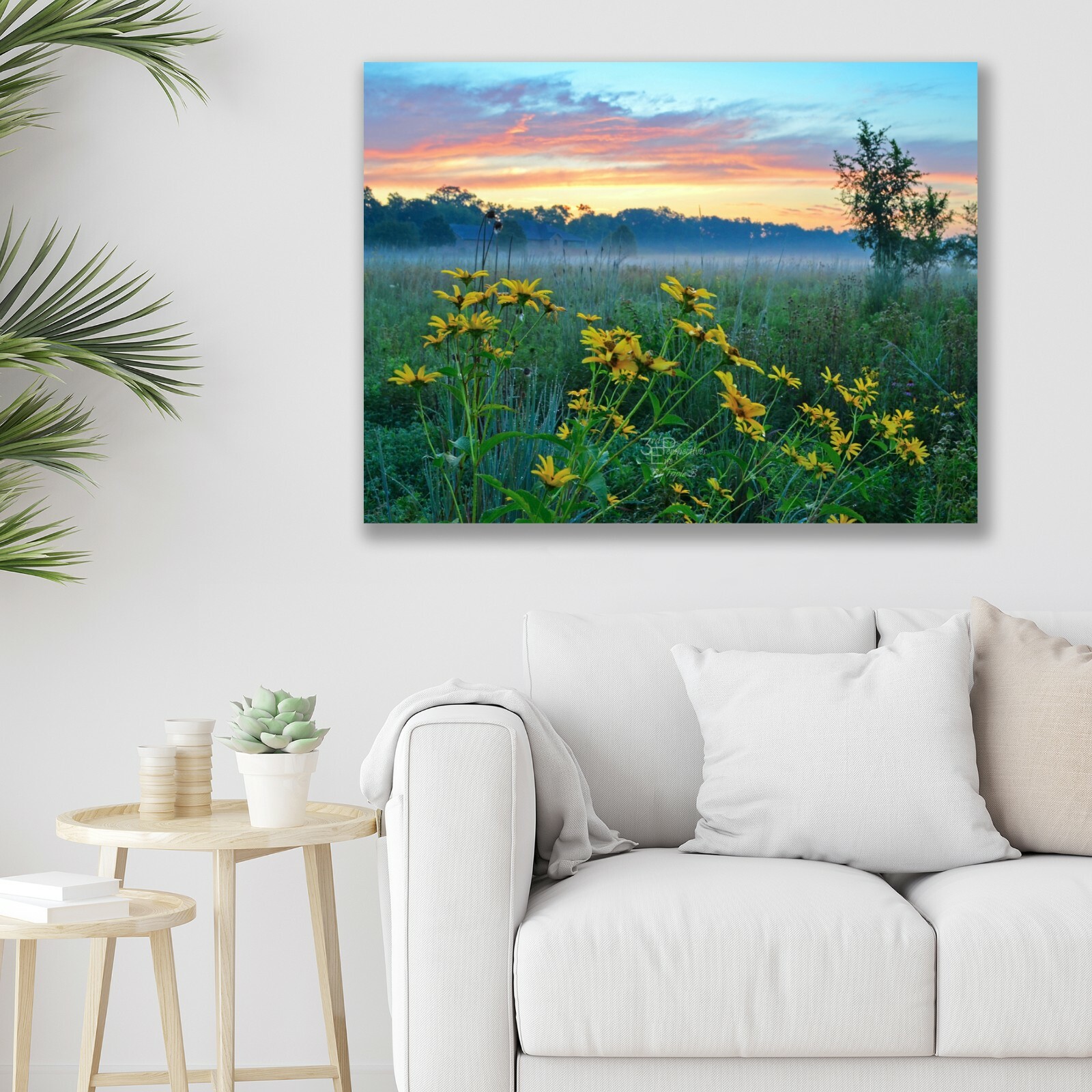 Ohio Landscape, Sunrise, Wildflower Field – Fine Art Photo, Metal, Canvas, Paper