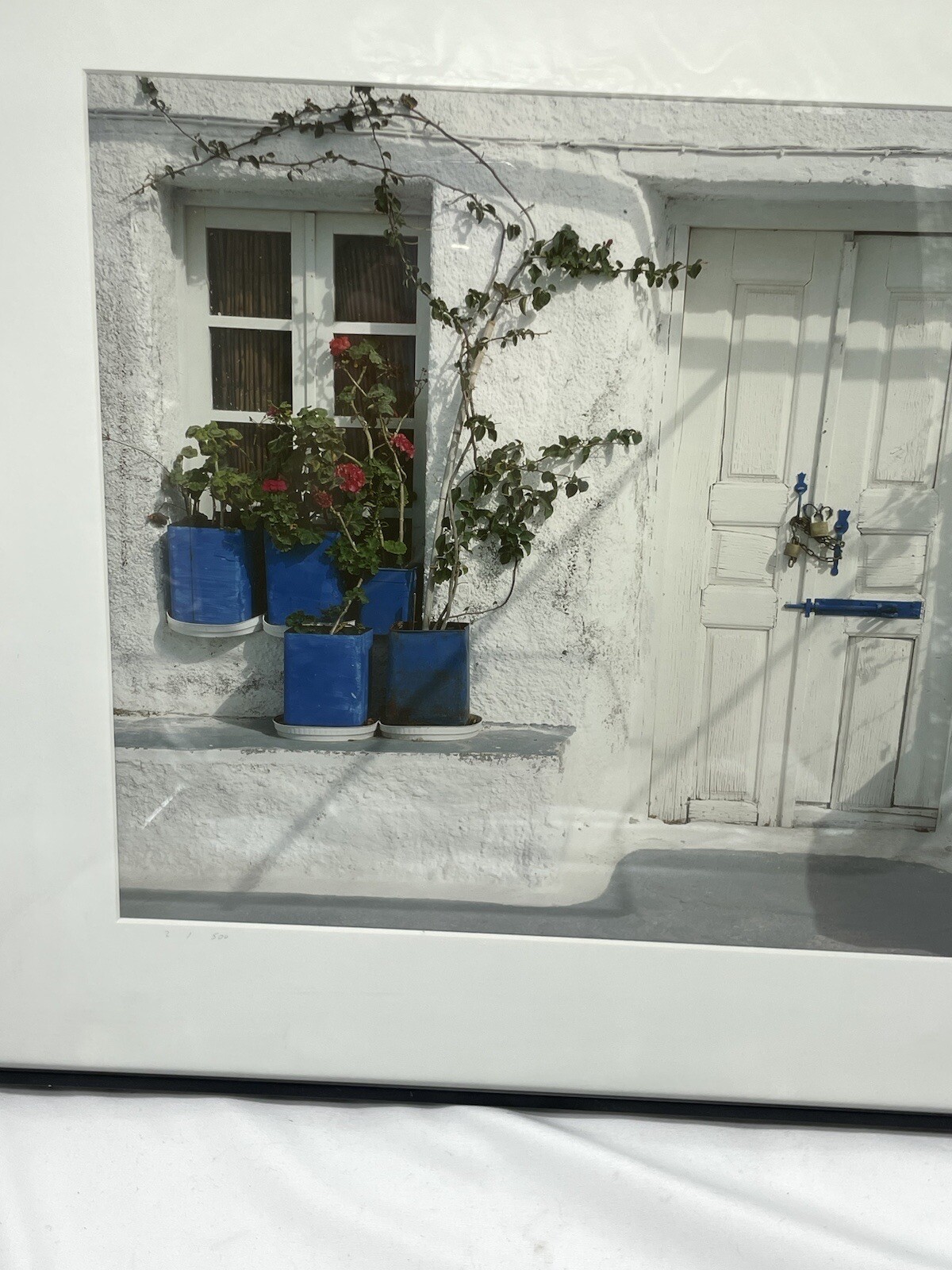 Santorini Doorway #1 Vern Clevenger Numbered Framed Signed Photograph #2/500