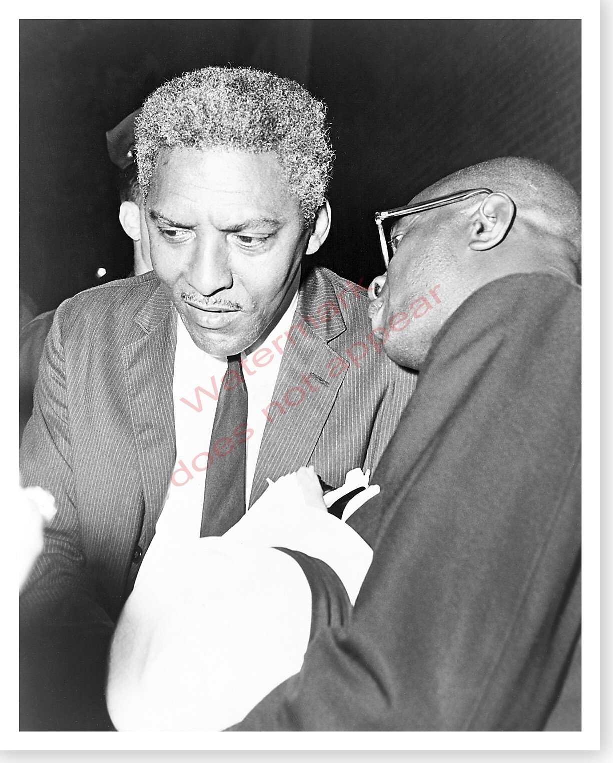 Civil And Gay Rights Activist Bayard Rustin 8 x 10 Silver Halide Photo
