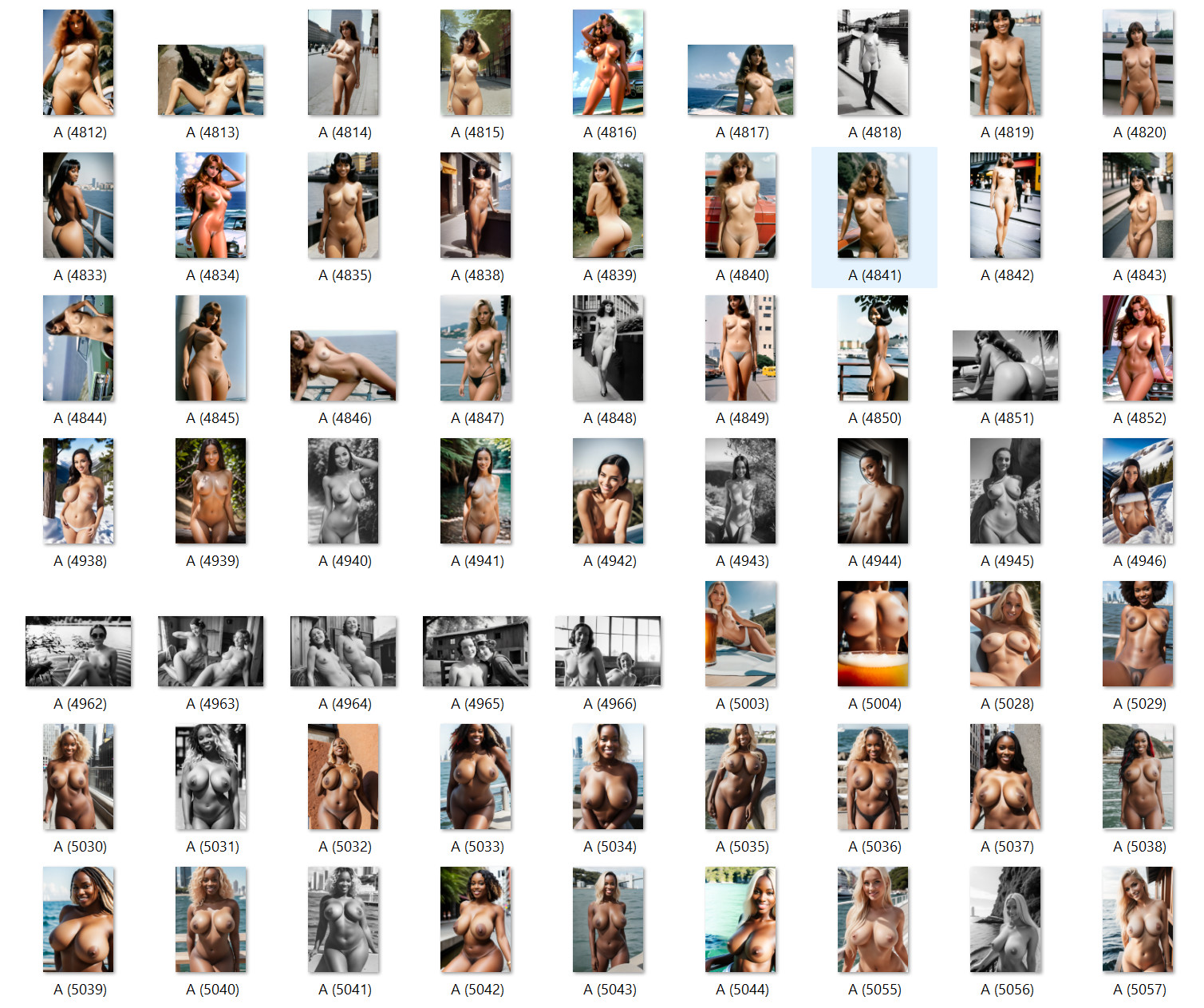 LOT 100x 4×6 Nude Picture Photograph Pinup-Girl Woman Model Female Risqué Lo954