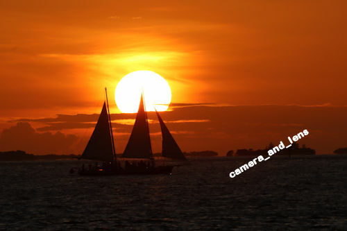 13×19″ HI RES COLOR PHOTO of AMBER SUNSET IN THE KEYS – KEY WEST FLORIDA