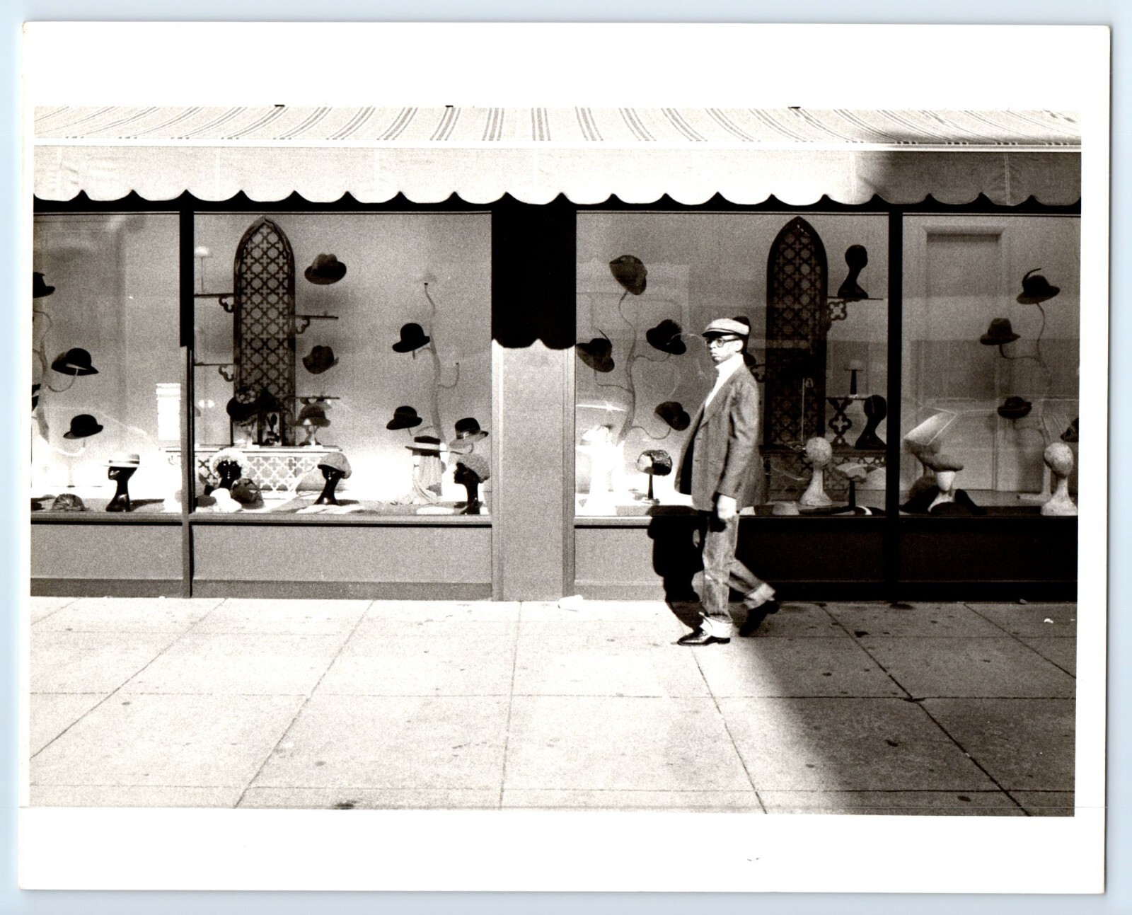 Young Black Man Fashion Hat Candid Robert DeMilt Original Photograph 8×10″ c1983