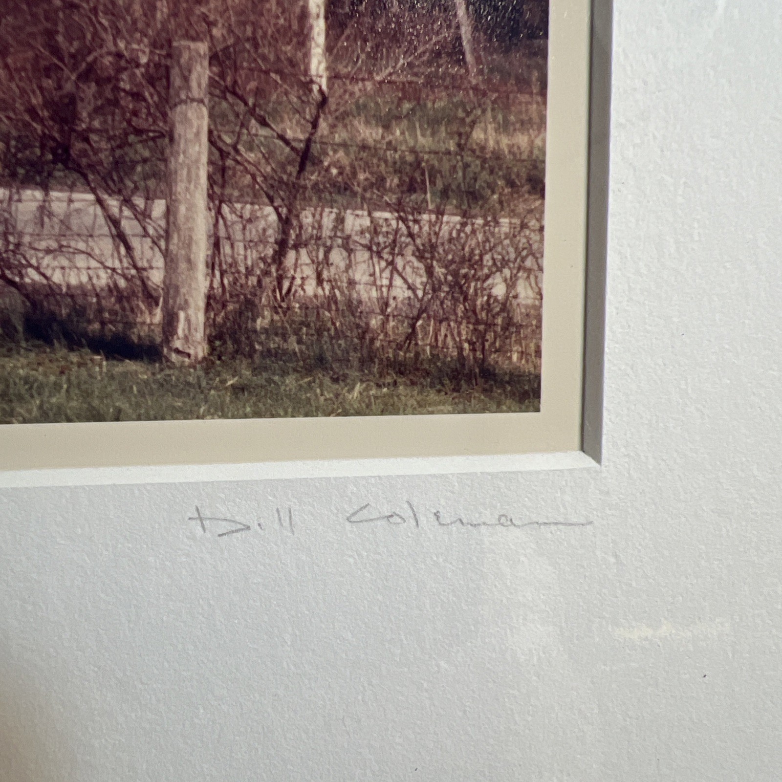 Authentic Signed Print Amish No 399 Artist Proof By Bill Coleman, Framed 14×17
