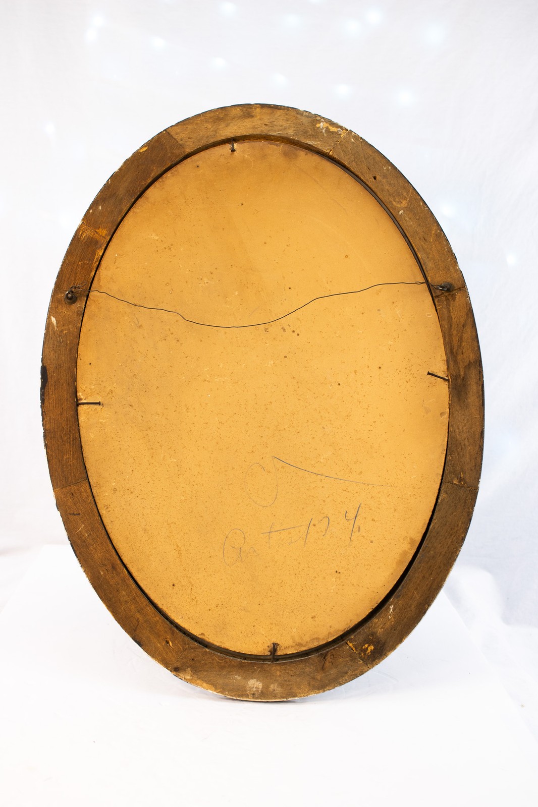 Antique World War I Soldier Portrait in Original Oval Frame (c. 1917–1919)