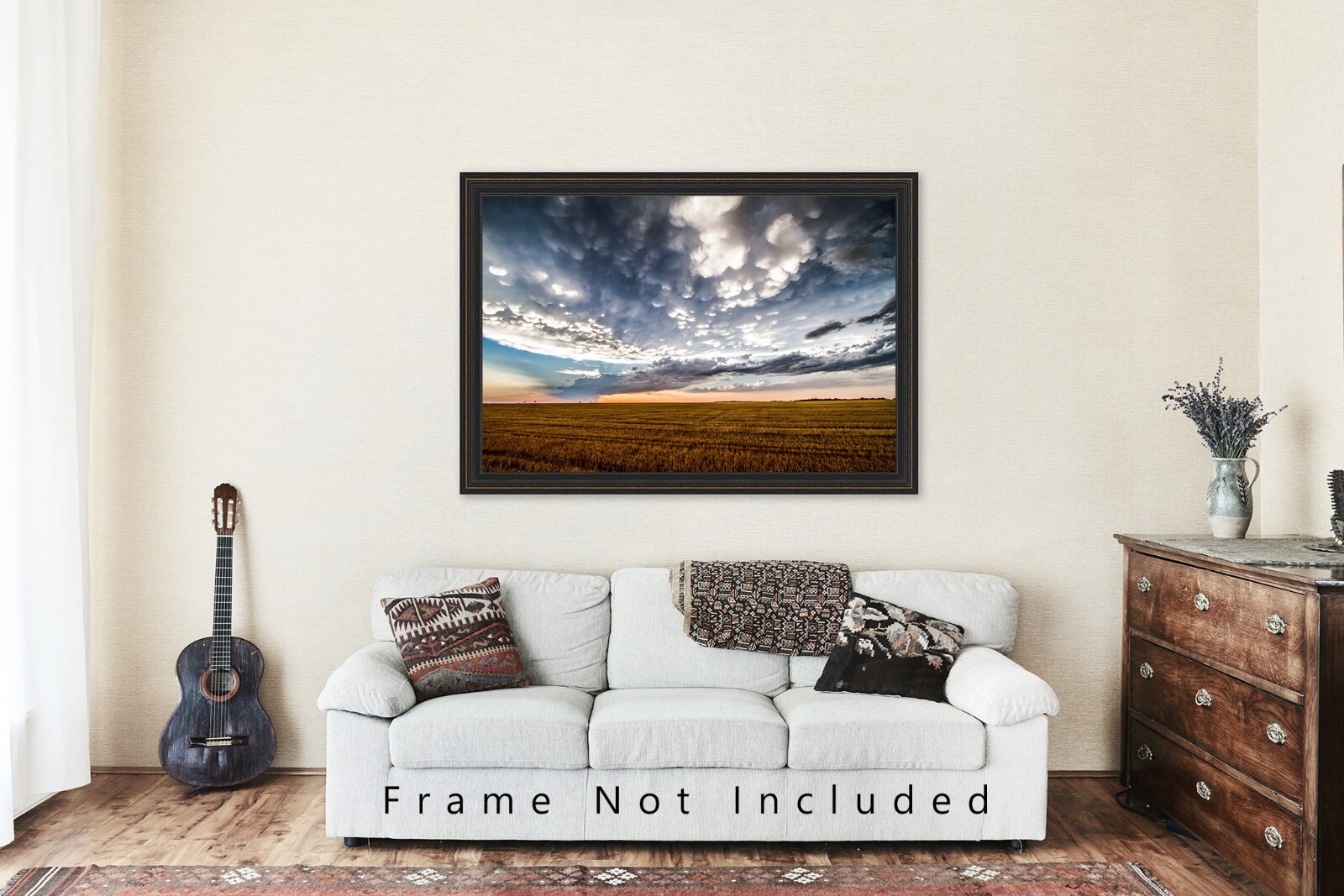 Scenic Sky Photography Print: Texas, Storm, Clouds, Great Plains, Picture, Photo