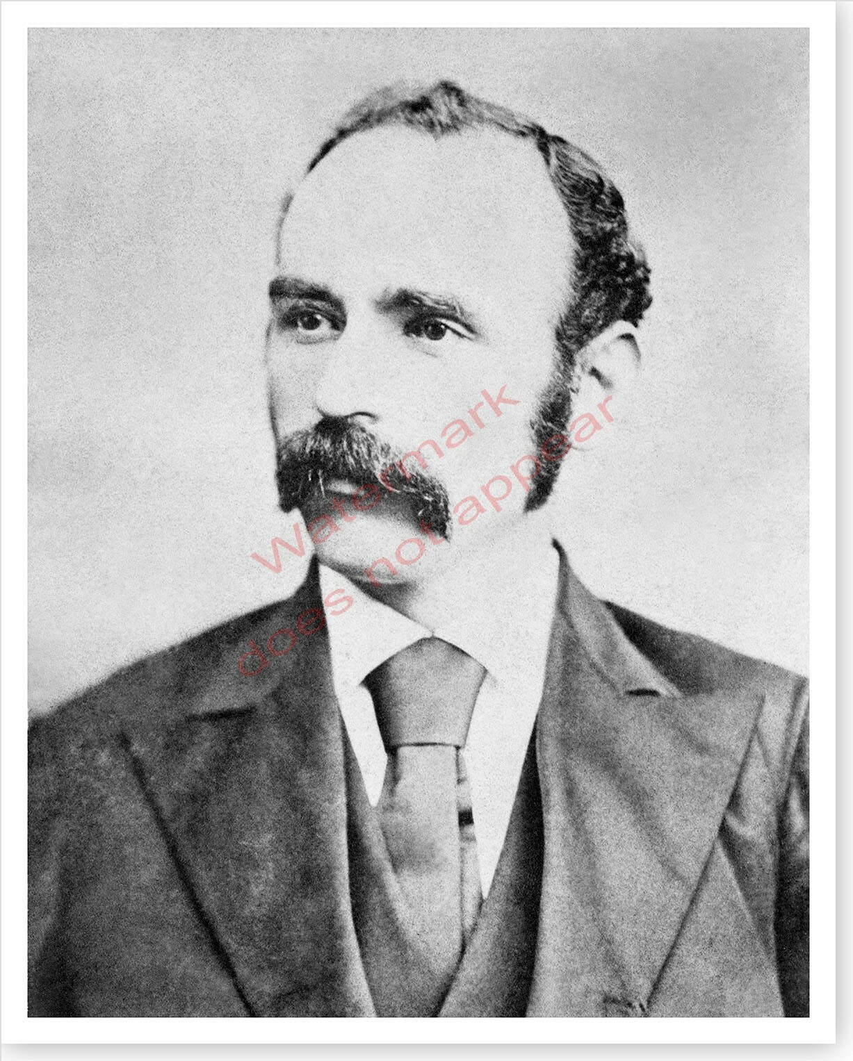Irish National Land League Michael Davitt Silver Halide Photo