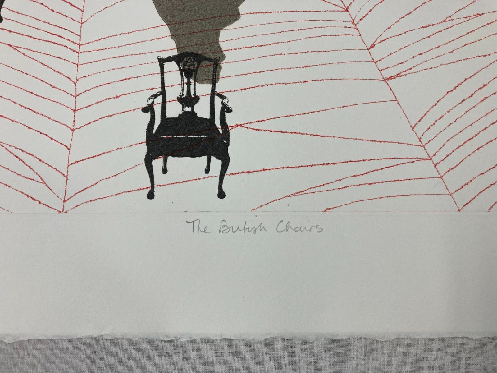 LAUREN EWING Signed THE BRITISH CHAIRS Monotype 1993 INDIA PARTITION Limited Ed