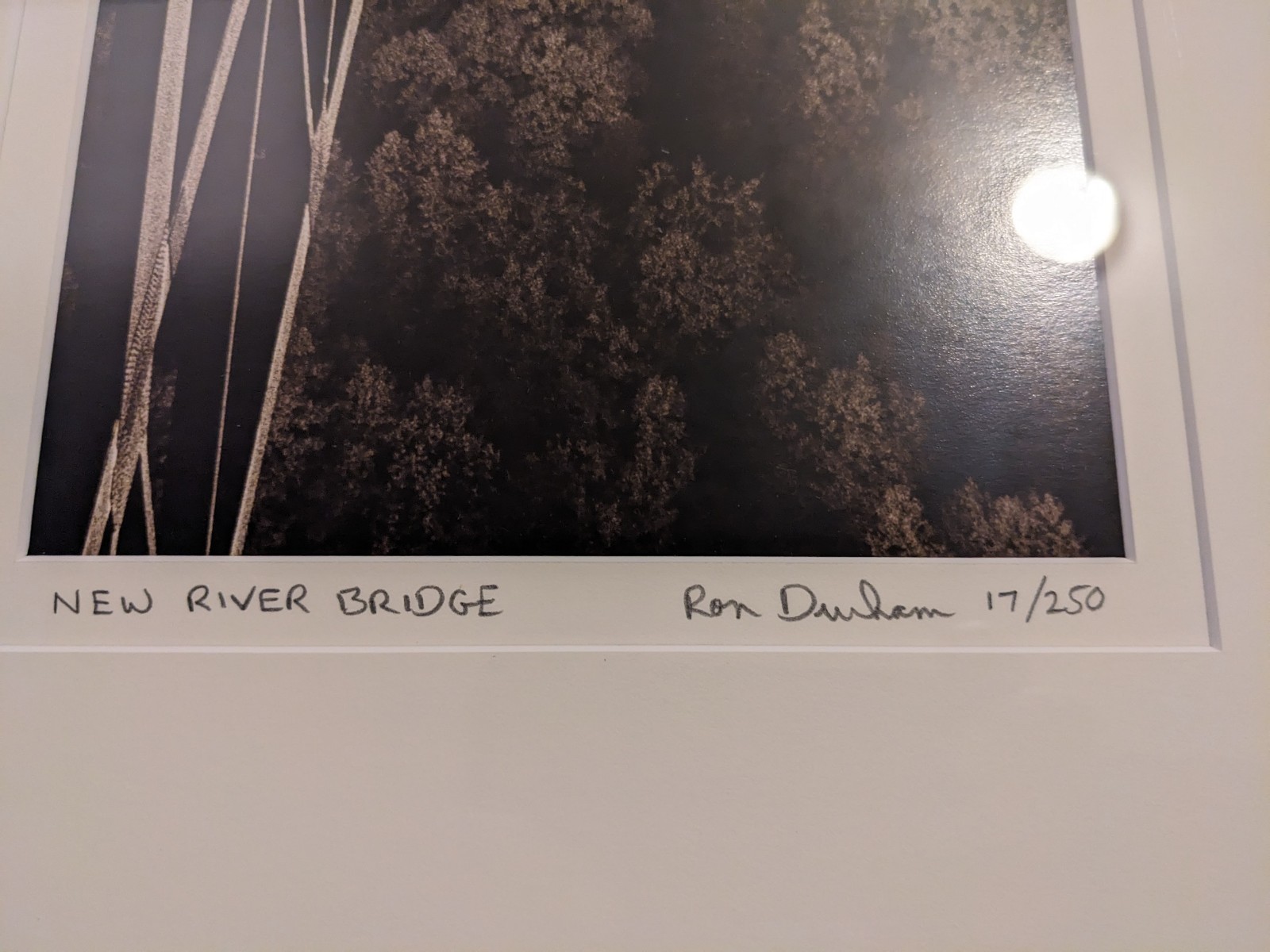 Ron Durham Art Photograph “Great Sand Dunes & New River Bridge” Signed Framed