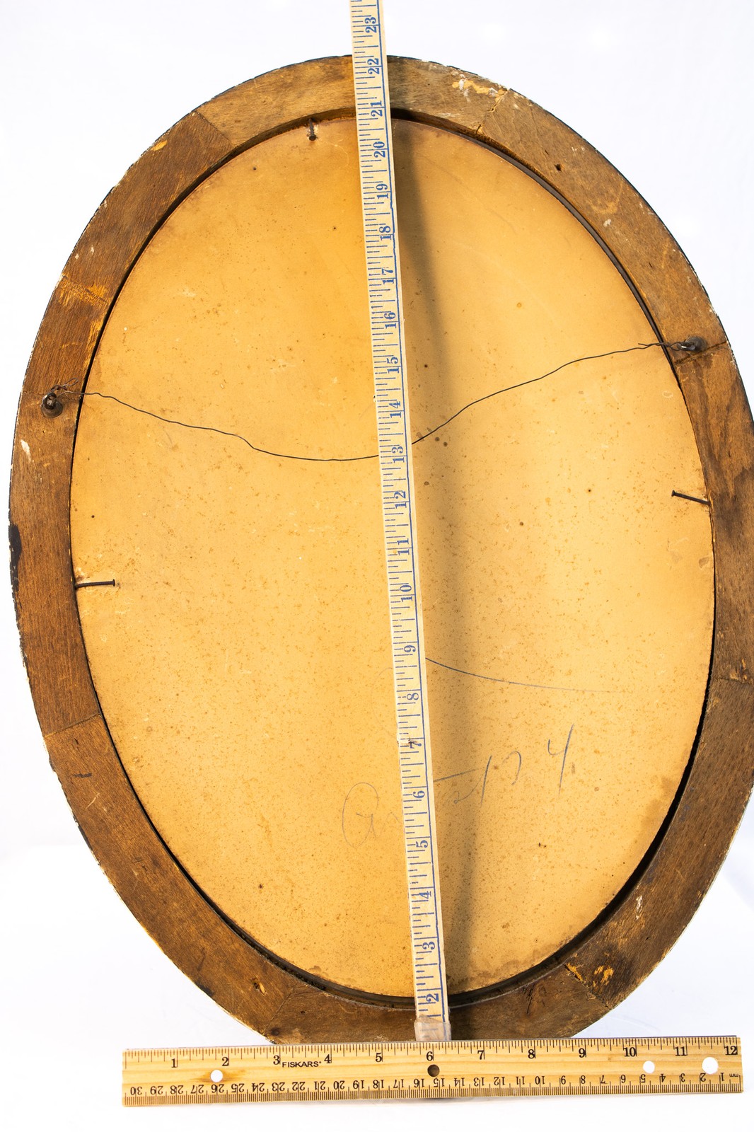 Antique World War I Soldier Portrait in Original Oval Frame (c. 1917–1919)