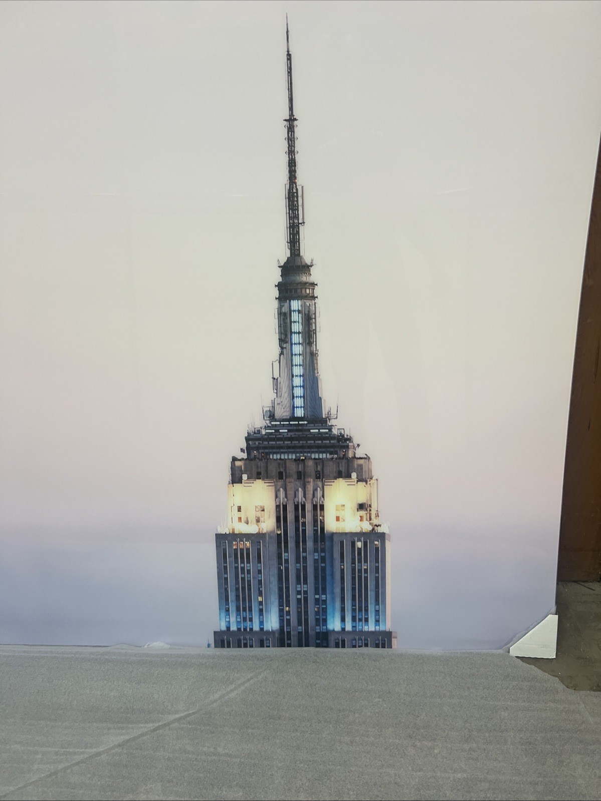 Empire State Building Giant Scale Plexiglass Mounted Photograph