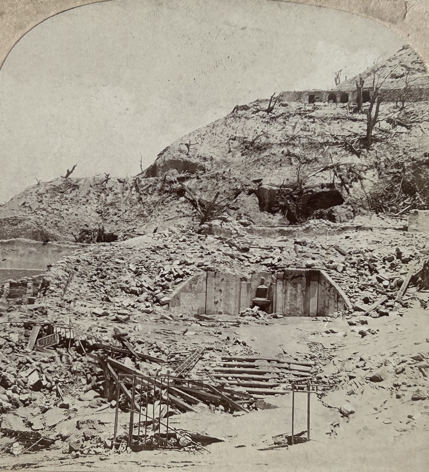 Martinique Ruins Of Theatre After Eruption 1902 Stereo Photo Vintage