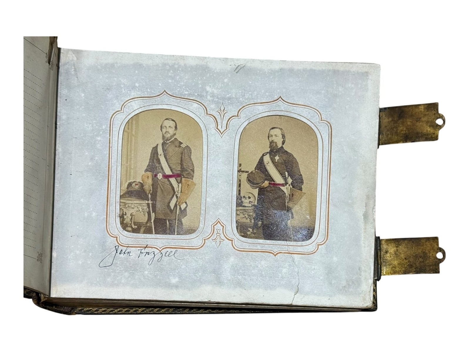 Reconstruction Era Nashville Commandery No 1 Knights Templar CDV Album / 1868