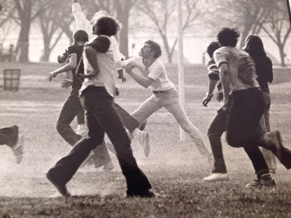 Vtg 1970s Football Game on Washington DC Mall Everett Johnson B&W Original Photo