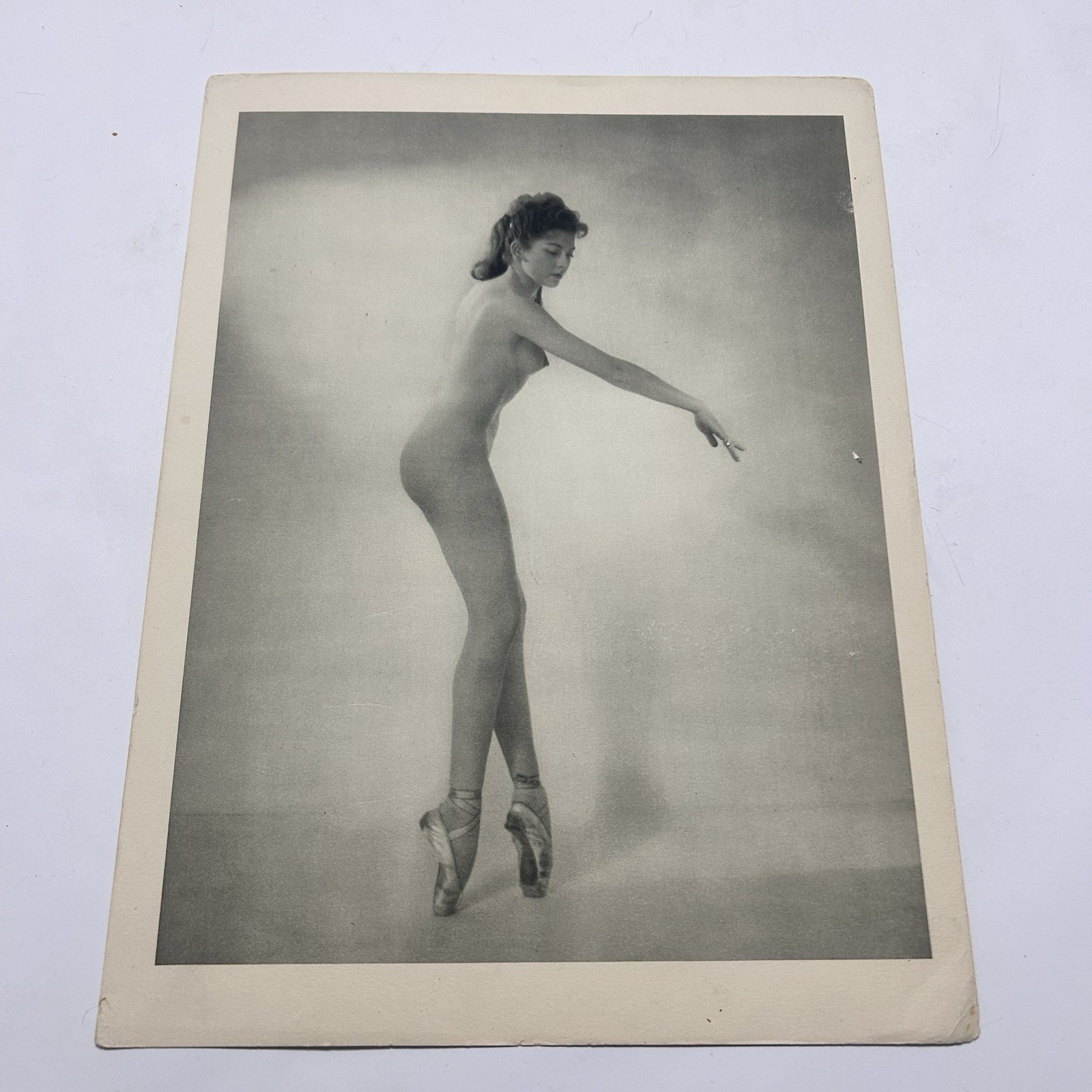 Vintage 20th Century BN Dance 20×30 Ballerina Art Nude Photography Print