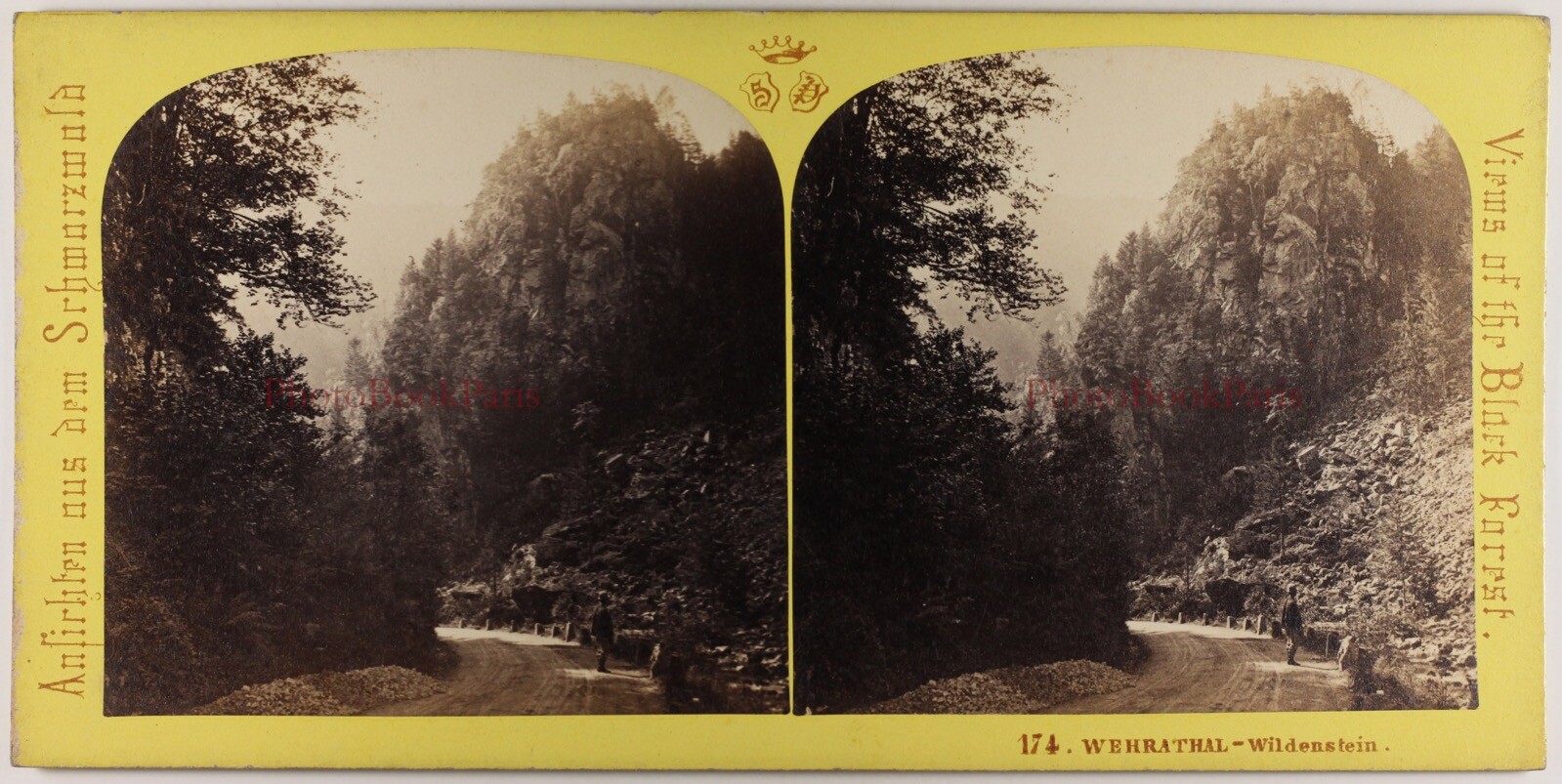 Allemagne Wehrathal Wildenstein C1865 Photo Saglio & Peter Stereo Vintage