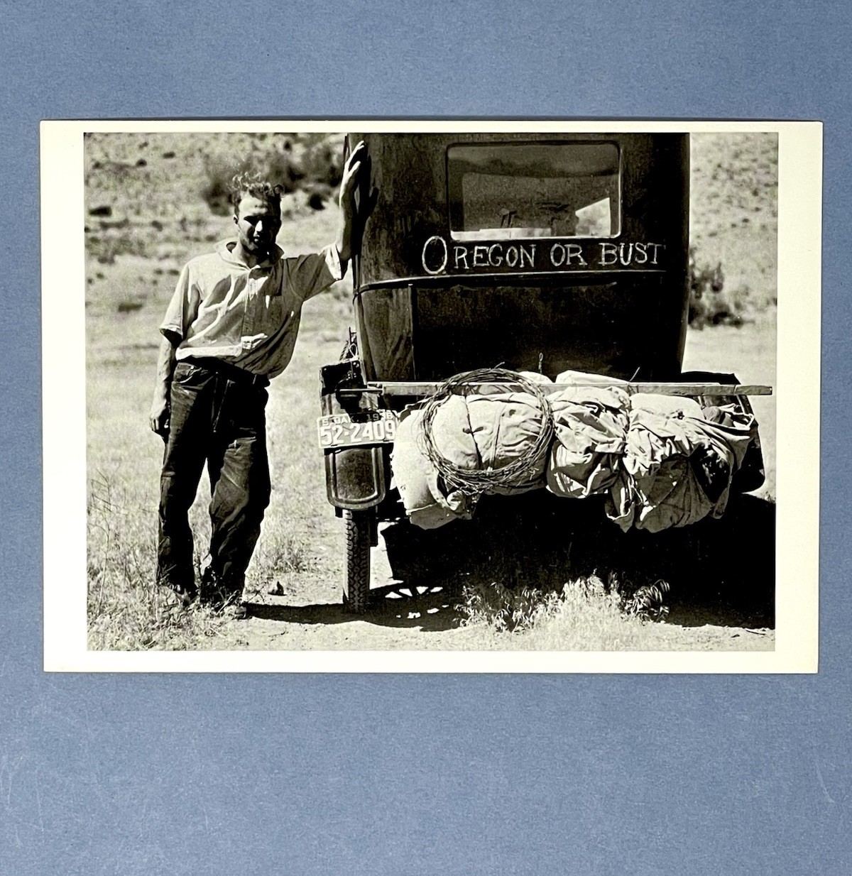 Fleeing The Dust Bowl Fotofolio Art Print Card 4”x6” Photo By Arthur Rothstein