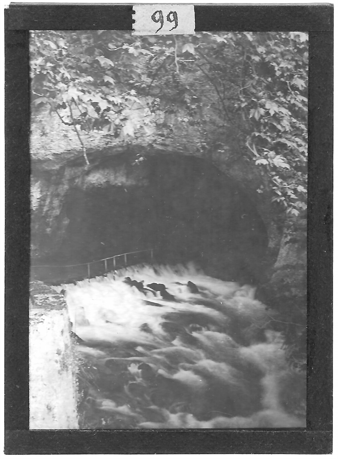 Old Black And White Photo Glass Plate 6X9 Cm Ariège Fontestorbes