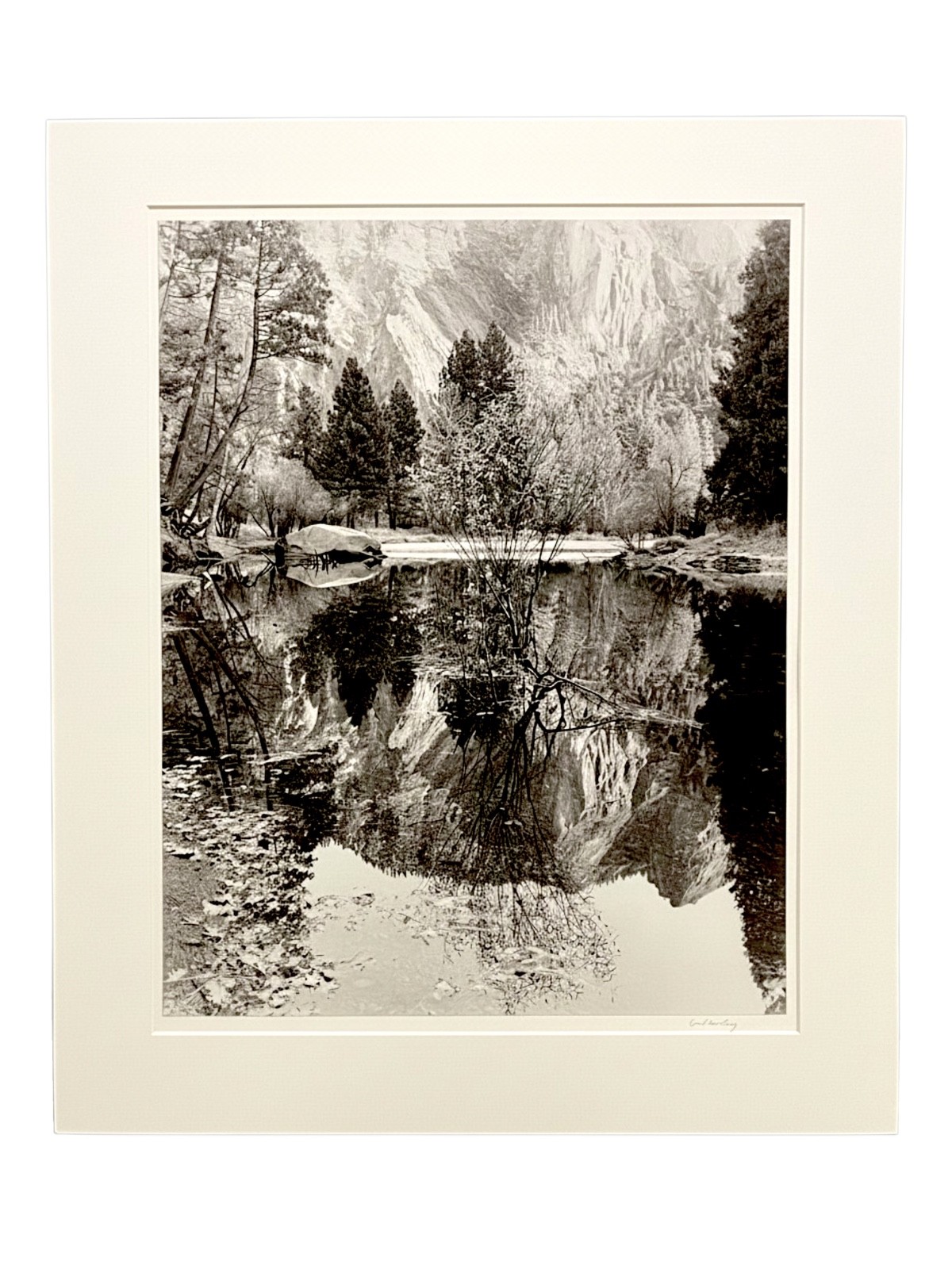 Black & White Photograph Merced River Bob Werling Ansel Adams Student California