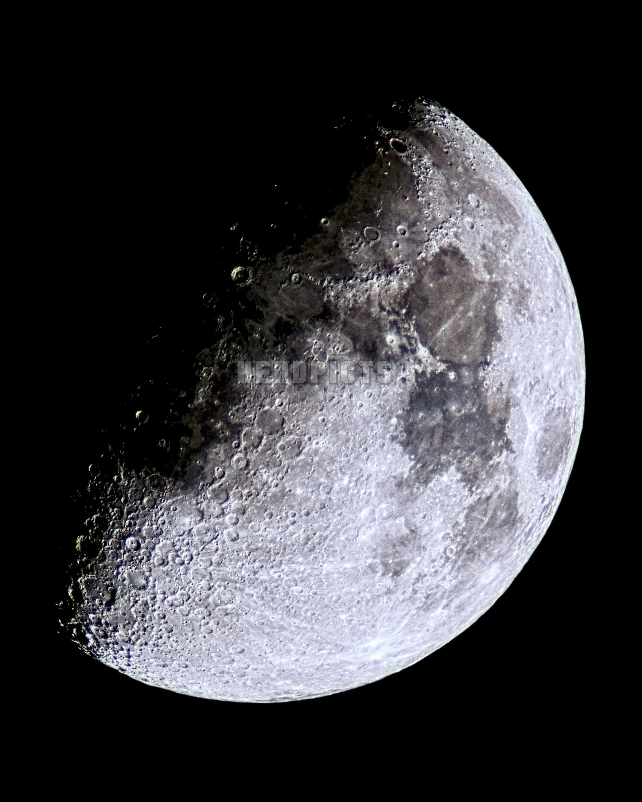 Moon Wall Decor 8×10 inch Print 61 Percent Full Moon (Waxing Gibbous) M5364