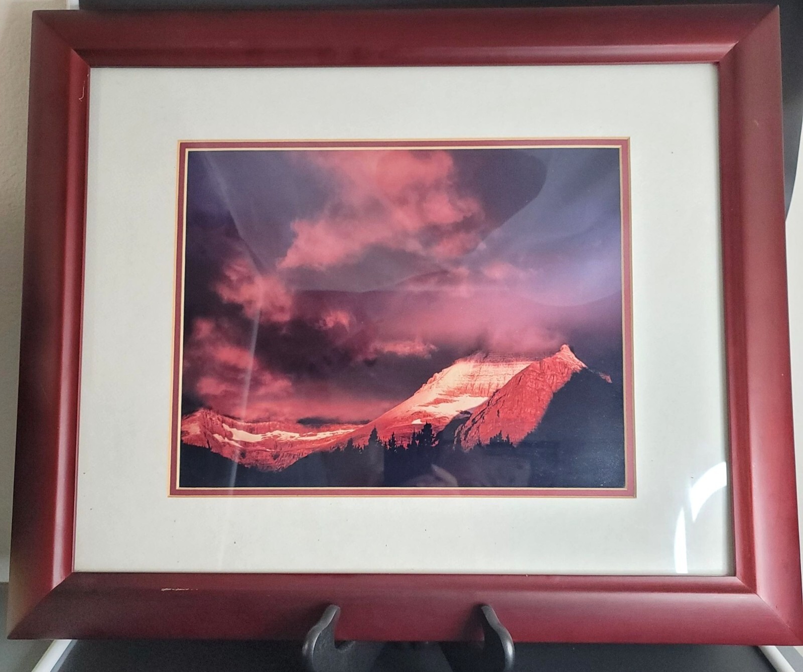Storm Clouds Over the Mountains Landscape Photo Colorful Framed 24 x 20″ JY7
