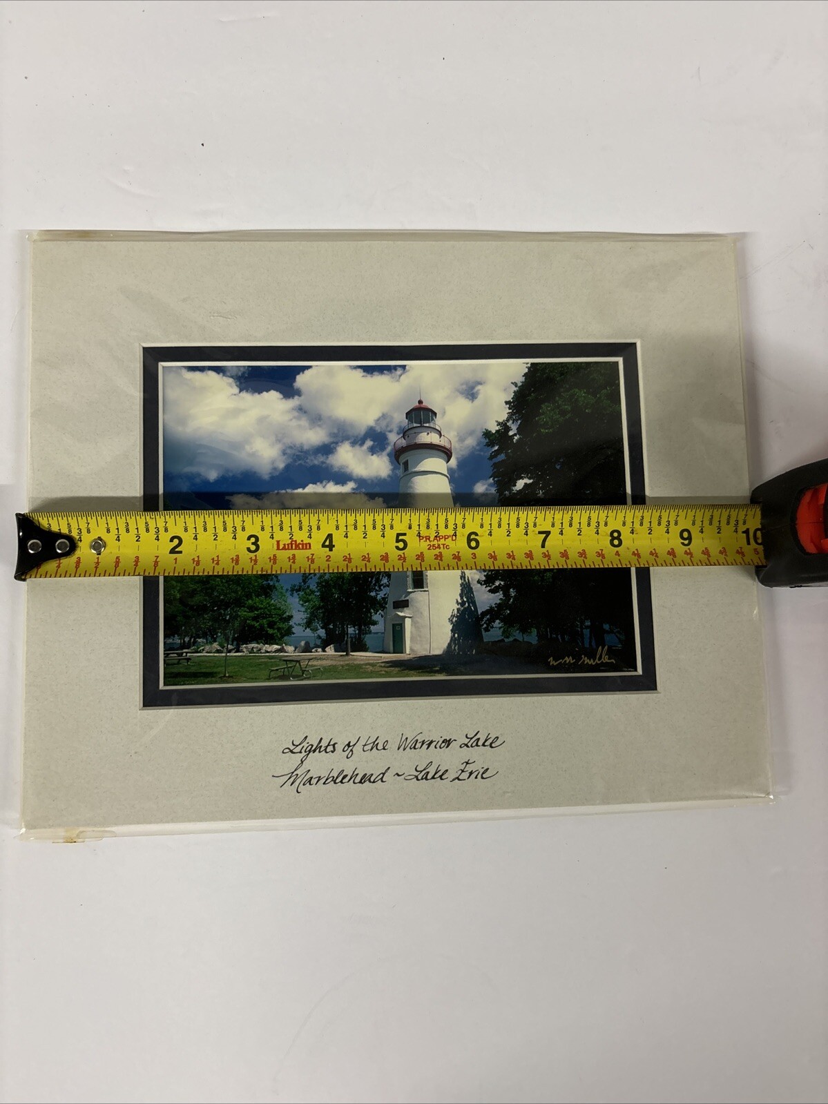 Lights of the Warrior Lake Marblehead~Lake Erie *signed* Lake house Home Decor