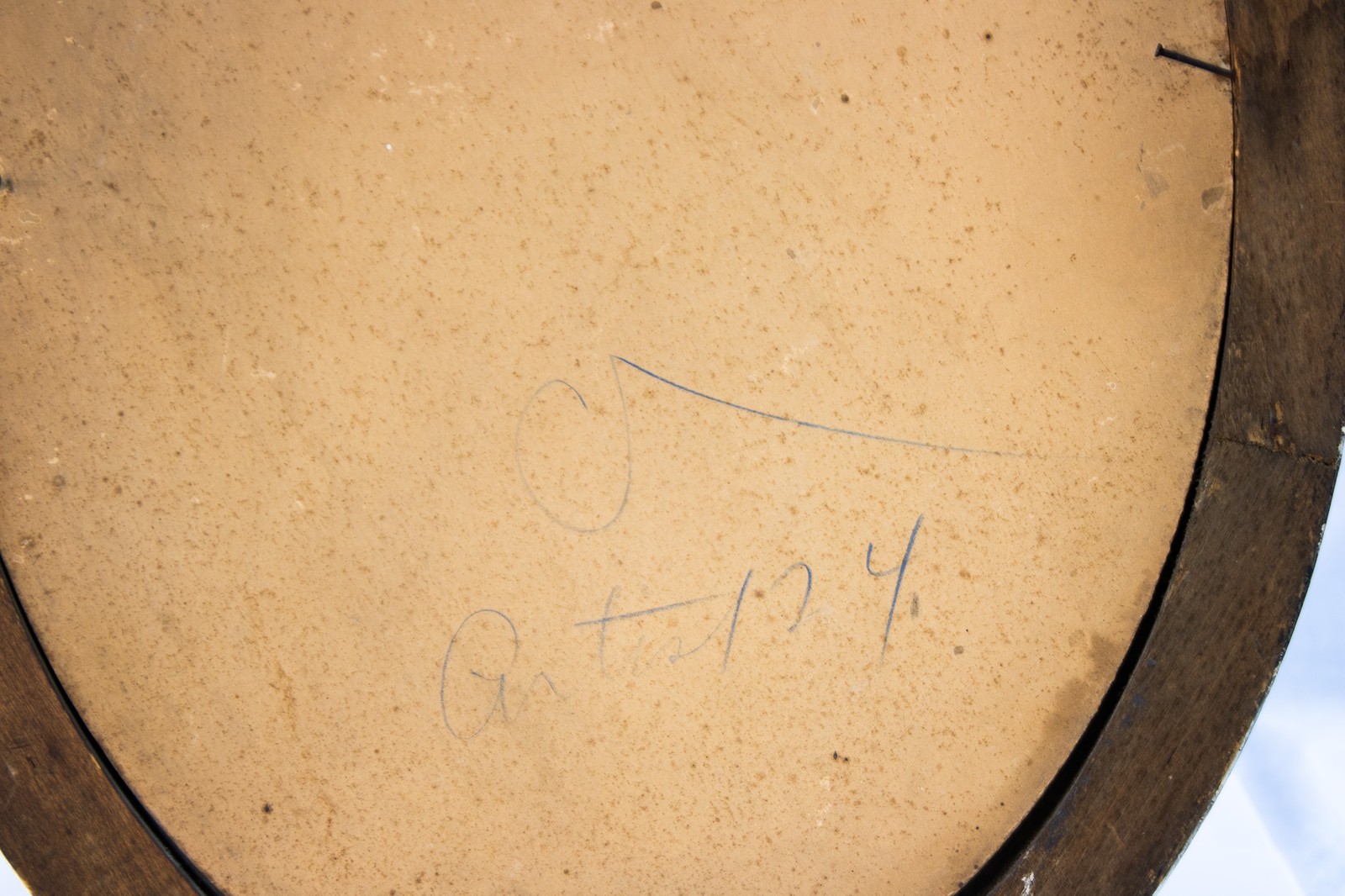Antique World War I Soldier Portrait in Original Oval Frame (c. 1917–1919)