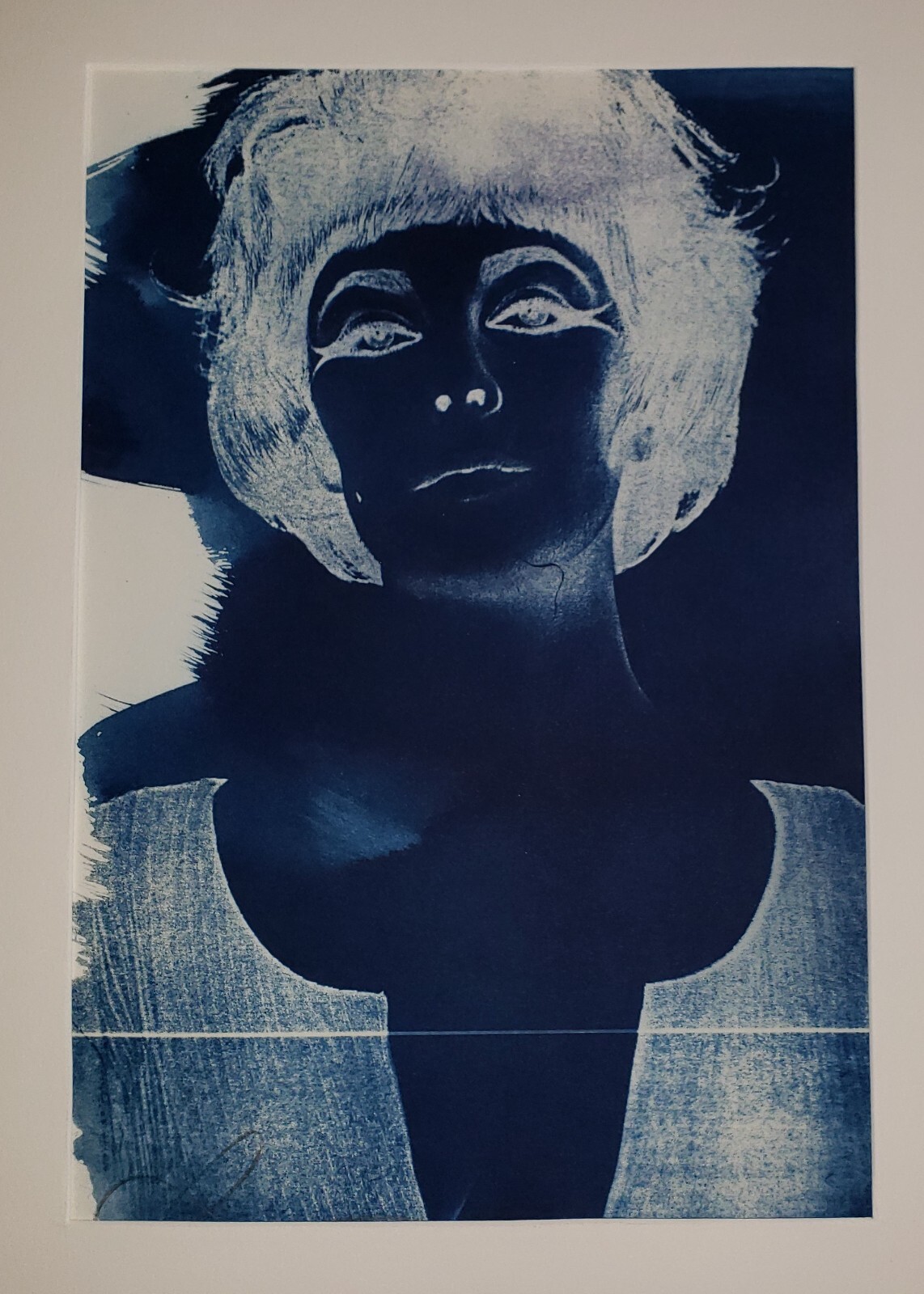 JEFFREY NELSON Original Hand SIGNED Cyanotype Photography “ELIZABETH TAYLOR”