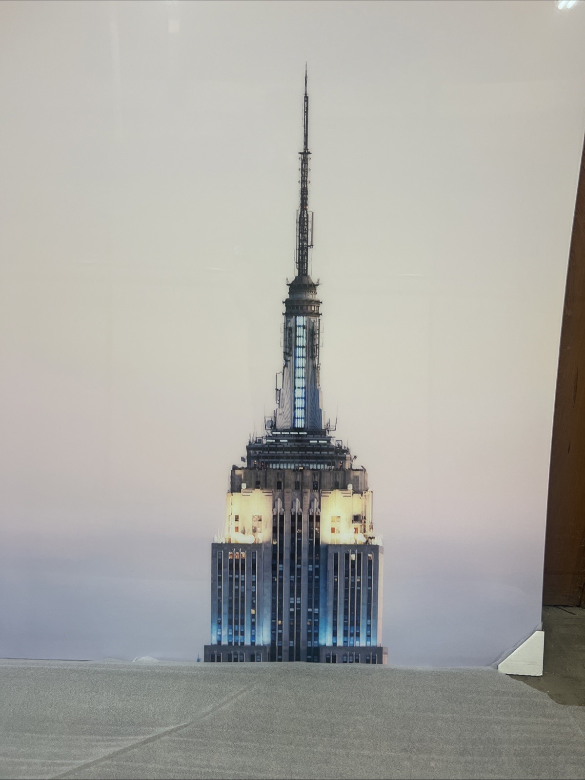 Empire State Building Giant Scale Plexiglass Mounted Photograph