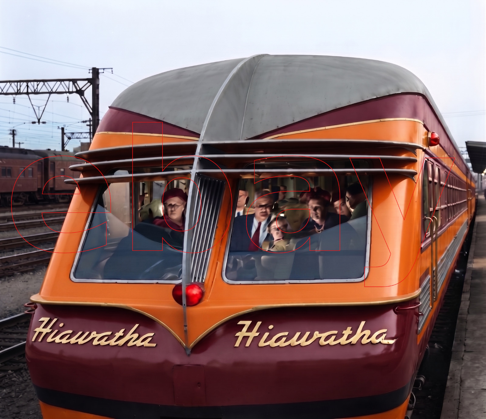 Photo Art Print of the Beaver Tail Observation Car on the Midwest Hiawatha 1947