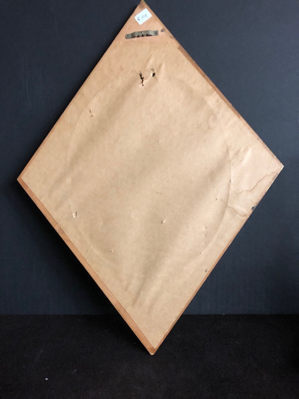 Antique Printing On Wood, Franch 17 1/2″ x 13 ” inches