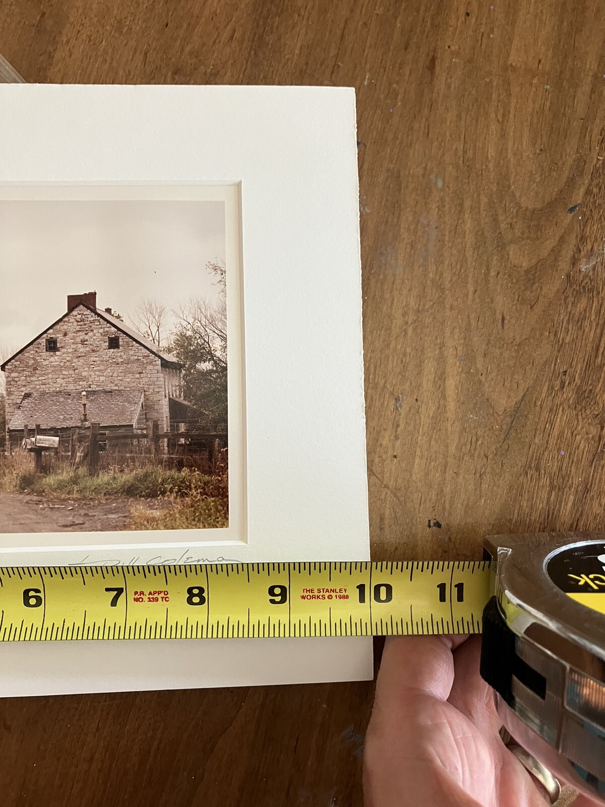 Bill Coleman Amish Signed Photo 5×7 8×10 Matted Cart Horse House Print Authentic