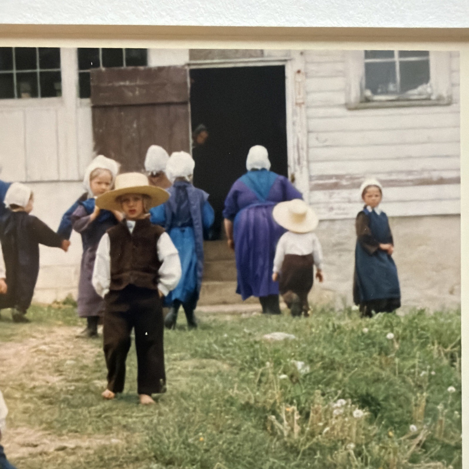 Bill Coleman Signed Amish No 590 AP Artist Proof ORIG Photograph Children Barn