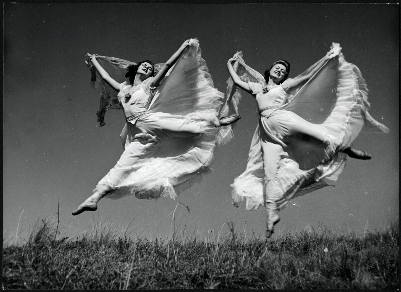 Larger size marked fine art Photograph, 1930’s by SZENDRŐ István, ballerinas fl