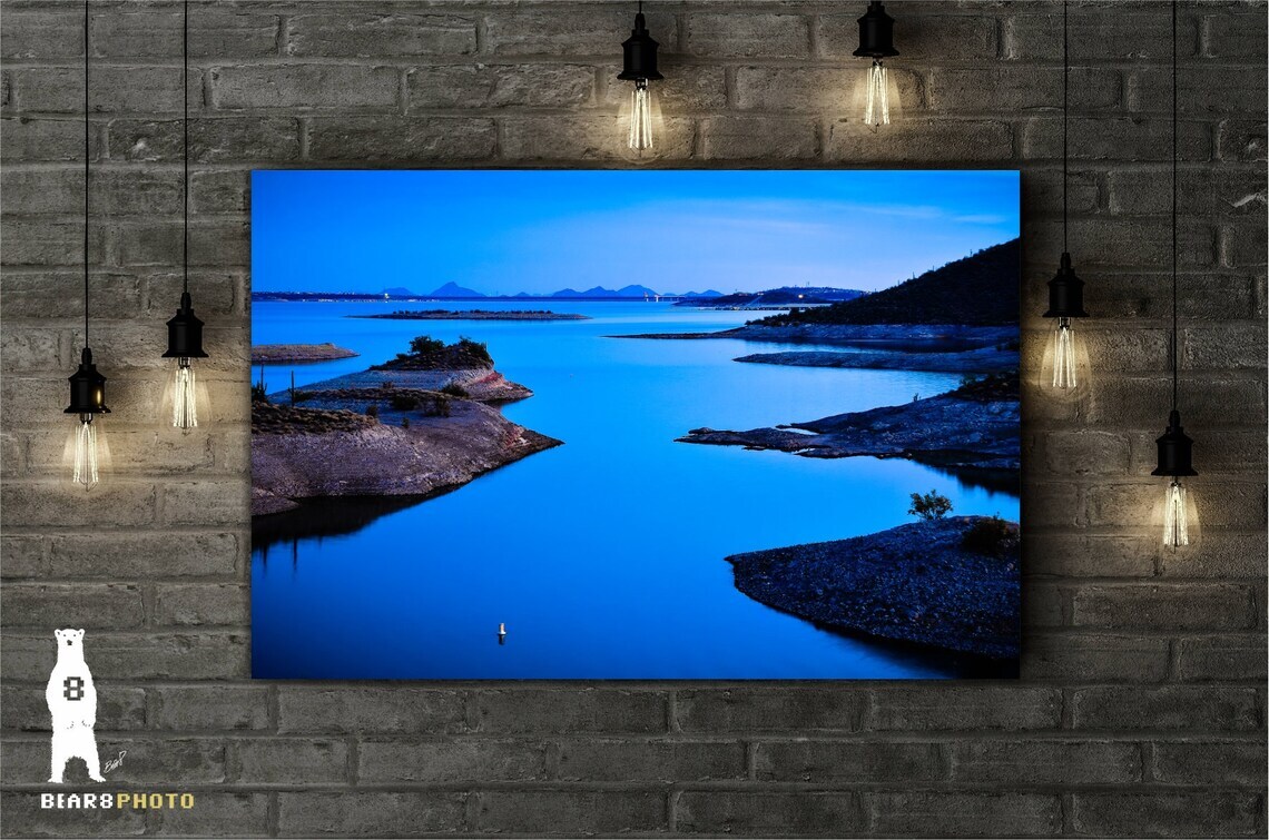 Lake Pleasant Arizona at Dusk Photography Prints – Canvas / Metal / Paper