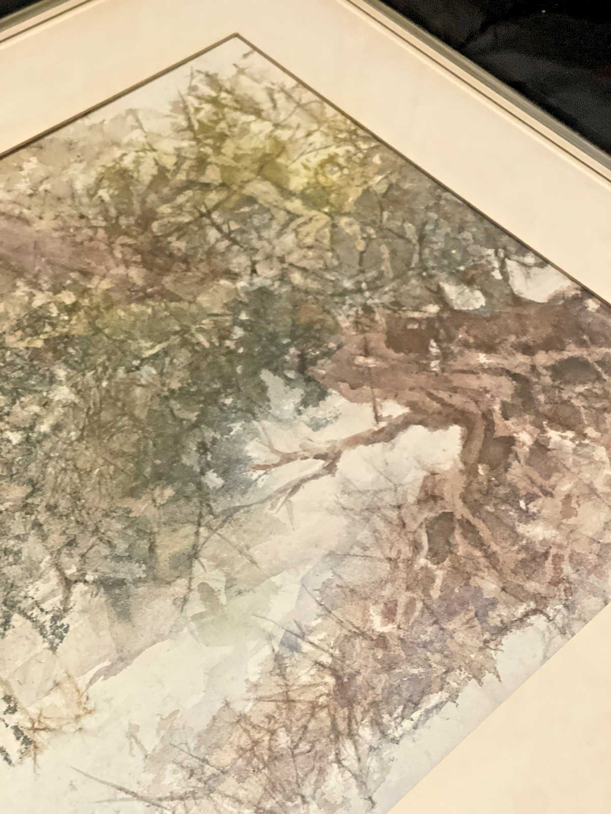 Nature Scene Signed Helen Mitchell Impressionist Landscape Artist Rivers Running